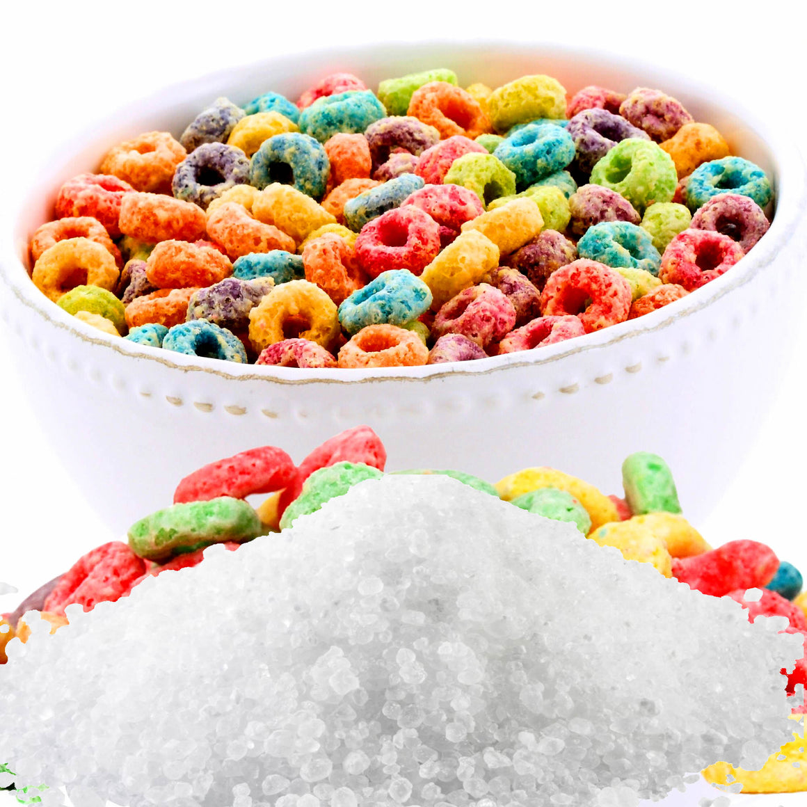 Fruity Rings Cereal Vegan bath salts and bath soak crystals, cruelty-free and made in Australia. Highly scented, suitable for women and men. Perfect relaxation gift for him or her.
