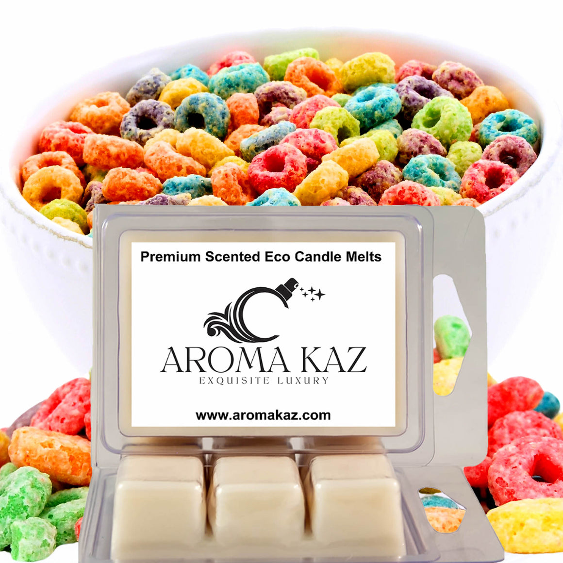 Fruity Rings Cereal Soy Wax Melts – Hand-Poured, Plant-Based & Vegan