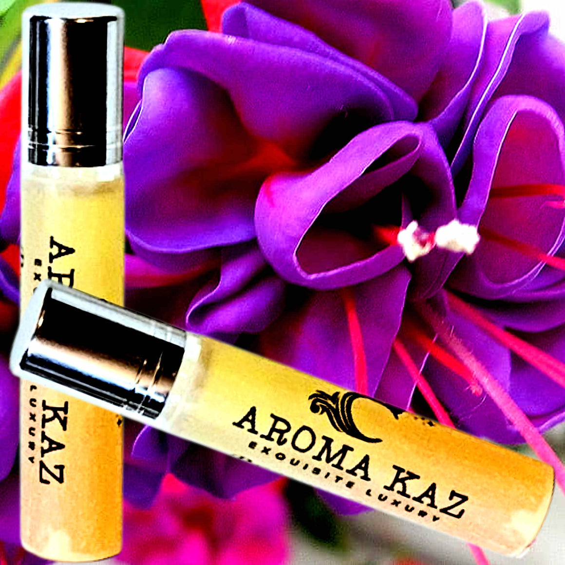 Fuchsia & Honeysuckle Roll-On Perfume Plant-Based Vegan Cruelty Free