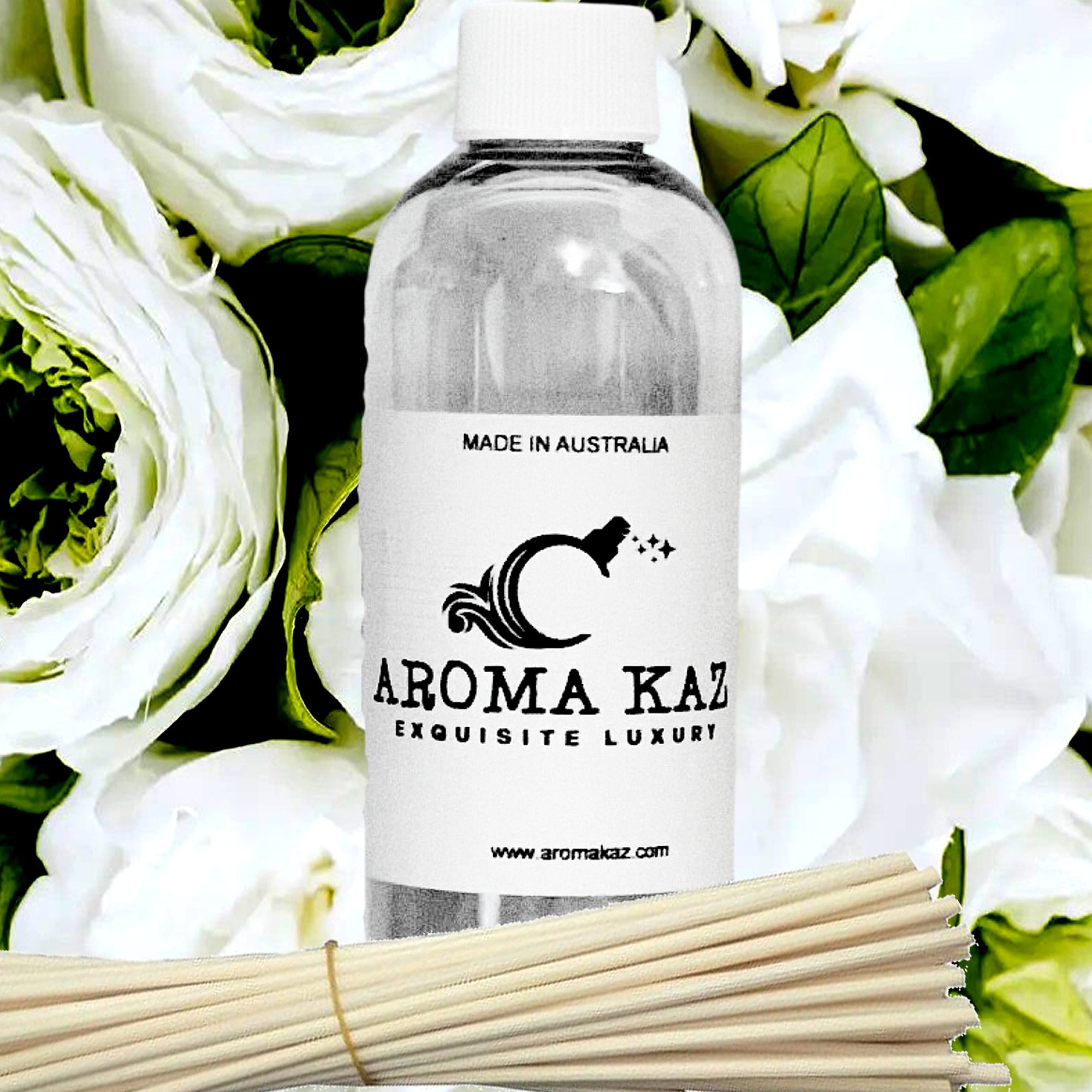 Gardenia Diffuser Fragrance Oil with Reeds – Vegan Cruelty-Free Home Aroma