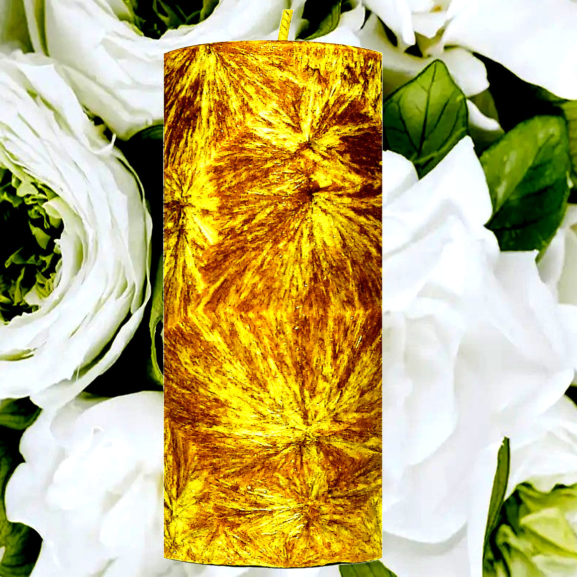 Gardenia Pillar Candle – Plant-Based, Eco-Friendly, Vegan, Cruelty Free