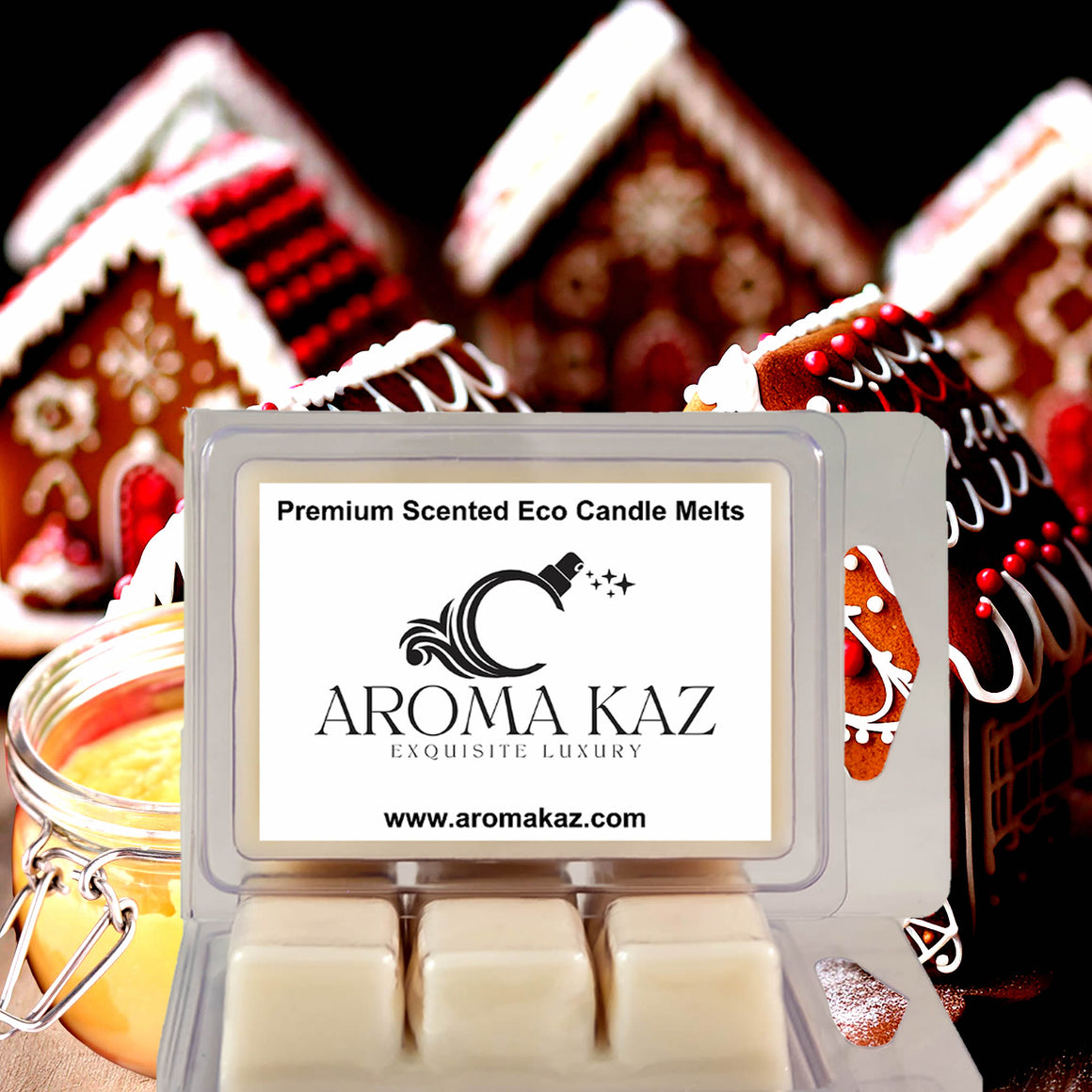 Gingerbread & Apple Sauce eco soy wax melts – vegan, cruelty-free featuring spiced gingerbread and warm apple aroma, handmade in Australia.