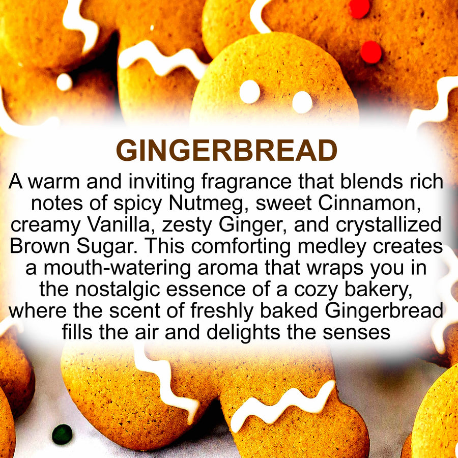 Gingerbread Body Massage Oil – vegan, cruelty-free, plant-based hydrating oil with warm spicy ginger, sweet spices, nutmeg and sweet baked cookie notes, handmade in Australia.