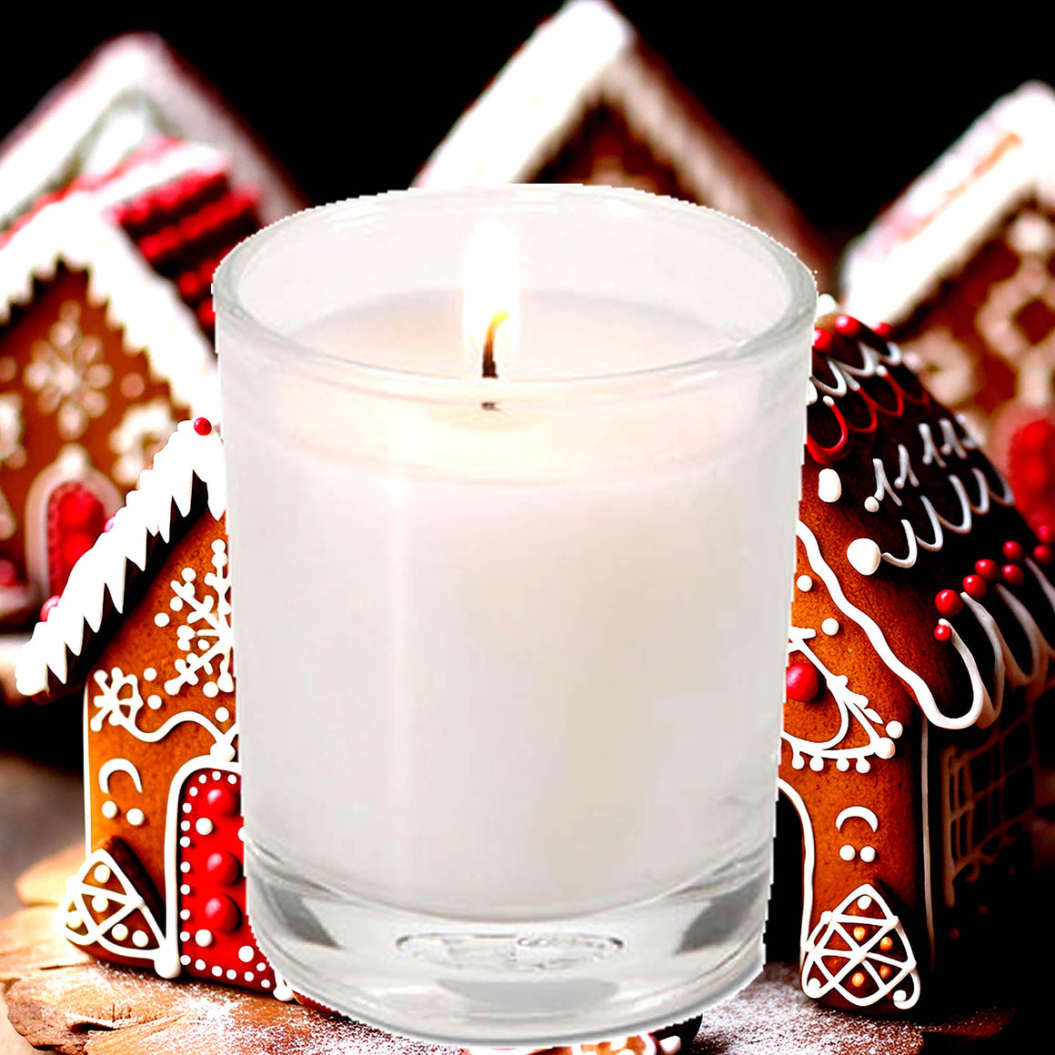 Gingerbread Eco Soy Votive Candles – Clean Burn, Plant-Based, Vegan & Pet Safe