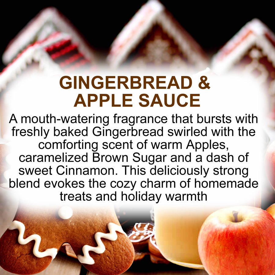 Gingerbread & Apple Sauce Soy Candle Melt Shot Pots – Plant-Based, Vegan, Cruelty-Free, Hand-Poured