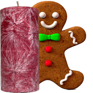 Gingerbread Scented Palm Wax Pillar Candle