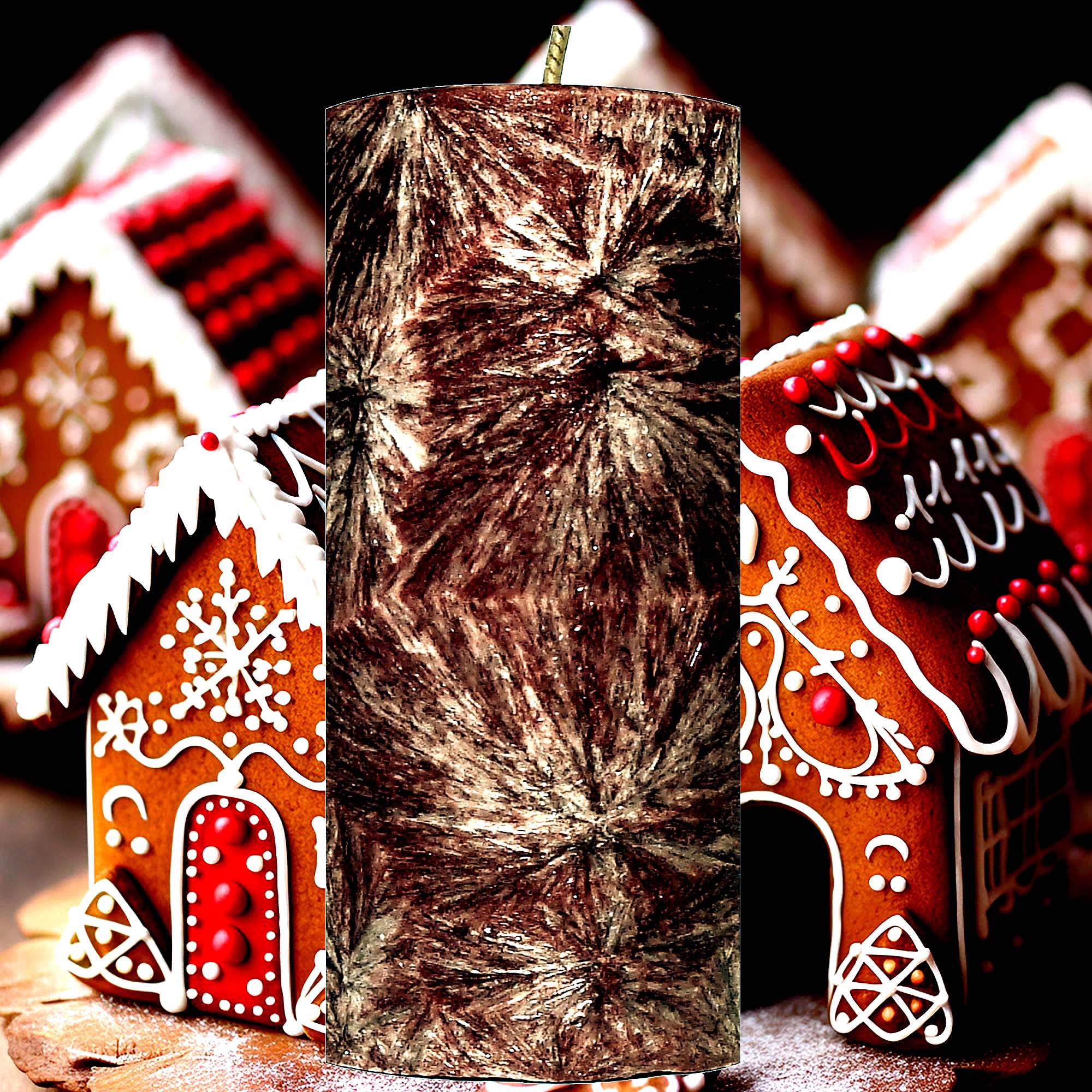 Gingerbread Pillar Candle – Plant-Based, Eco-Friendly, Vegan, Cruelty Free