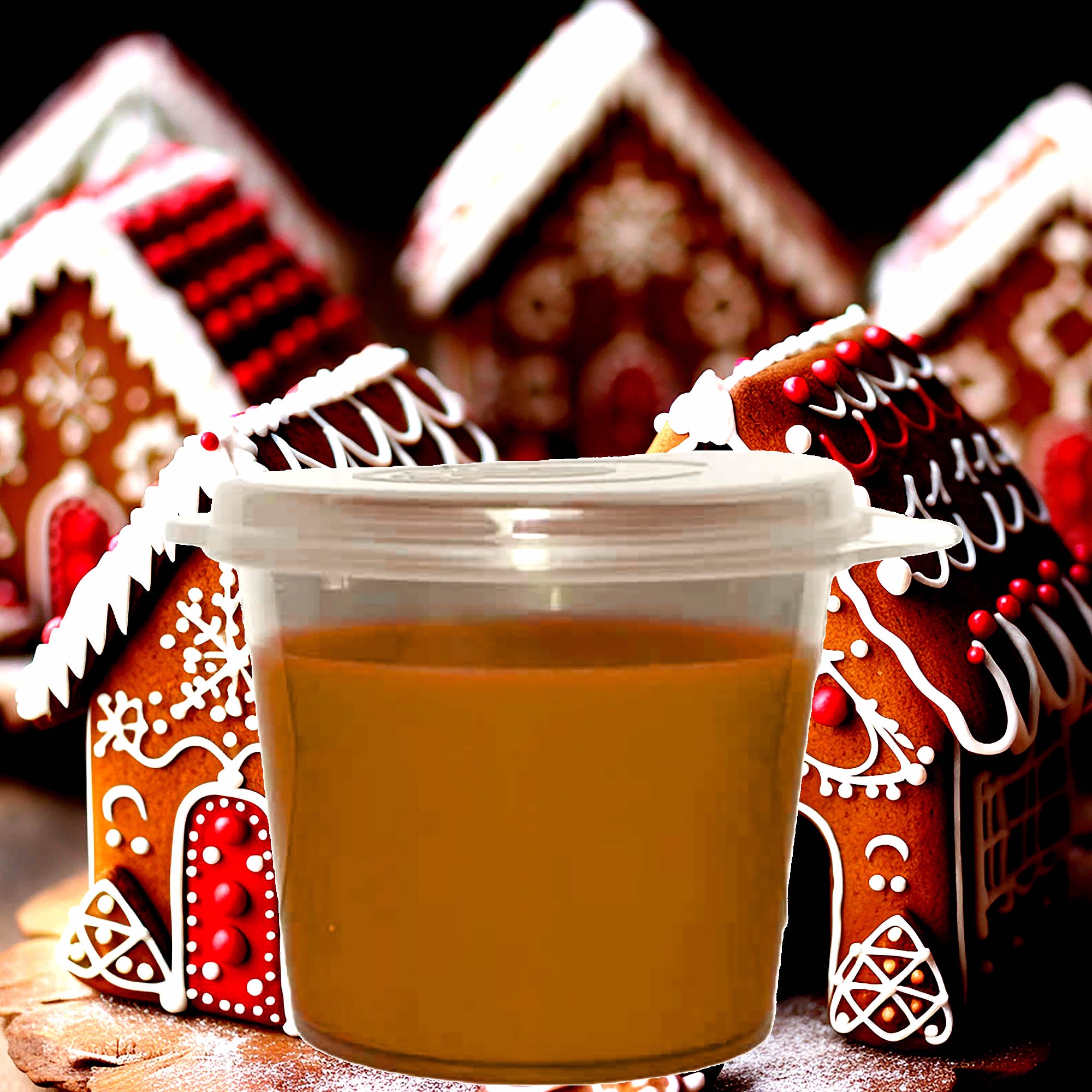 Gingerbread Soy Candle Melt Shot Pots – Plant-Based, Vegan, Cruelty-Free, Hand-Poured