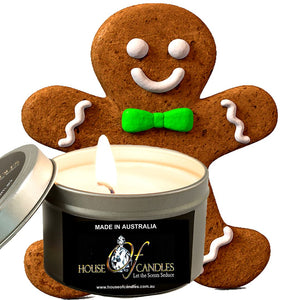 Gingerbread Scented Eco Soy Tin Candles