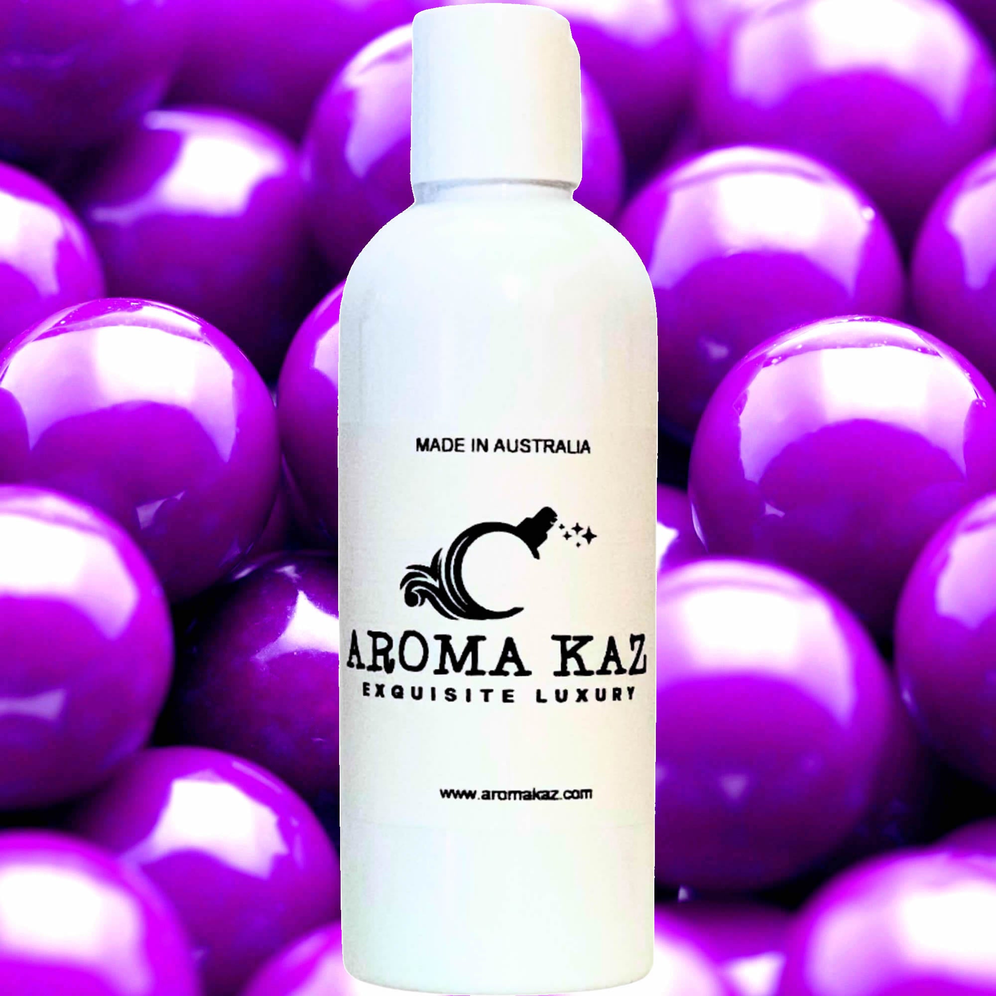 Grape Bubblegum Body Massage Oil – vegan, cruelty-free, plant-based hydrating oil with sweet grape candy bubblegum aroma, handmade in Australia.