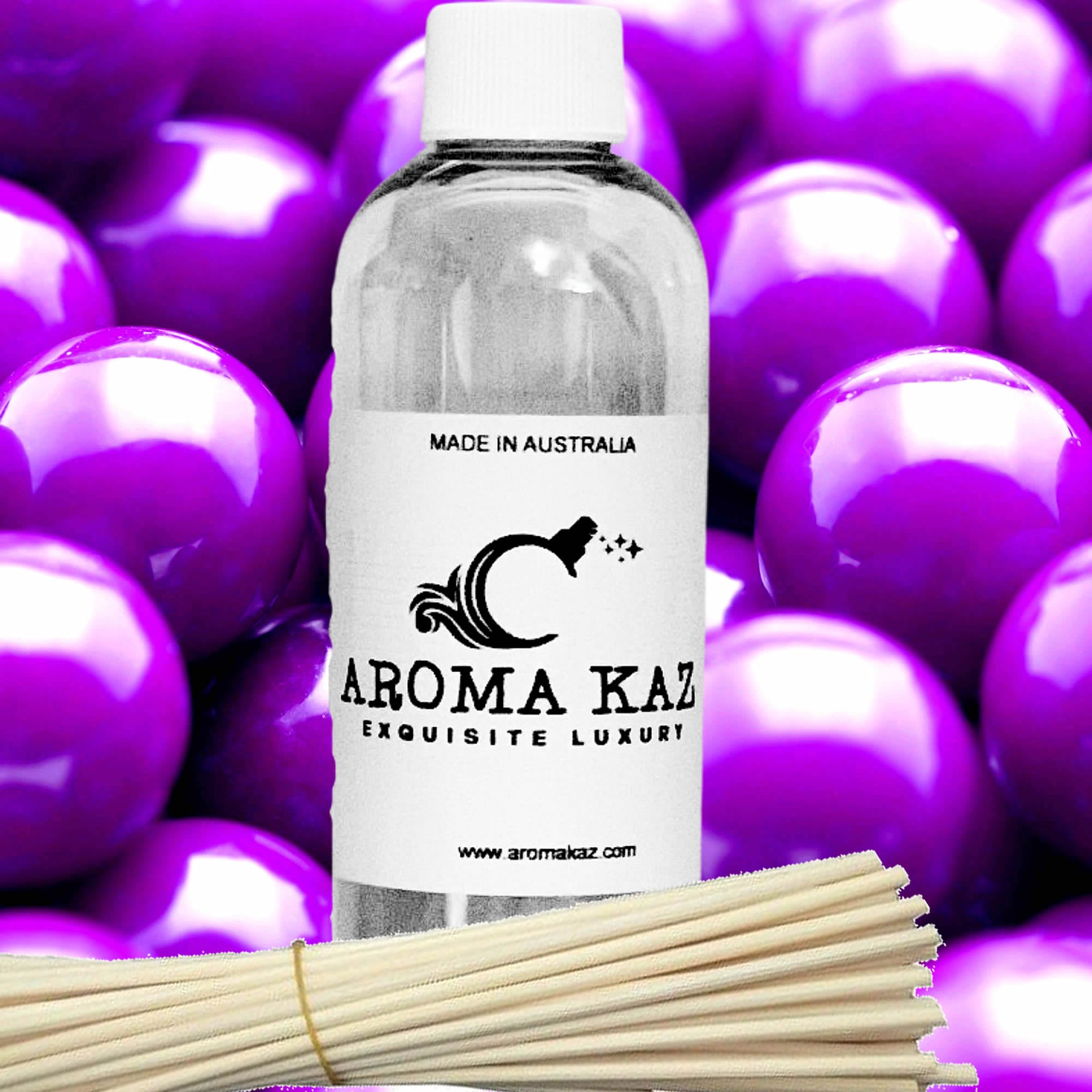 Grape Bubblegum Diffuser Fragrance Oil with Reeds – Vegan Cruelty-Free Home Aroma