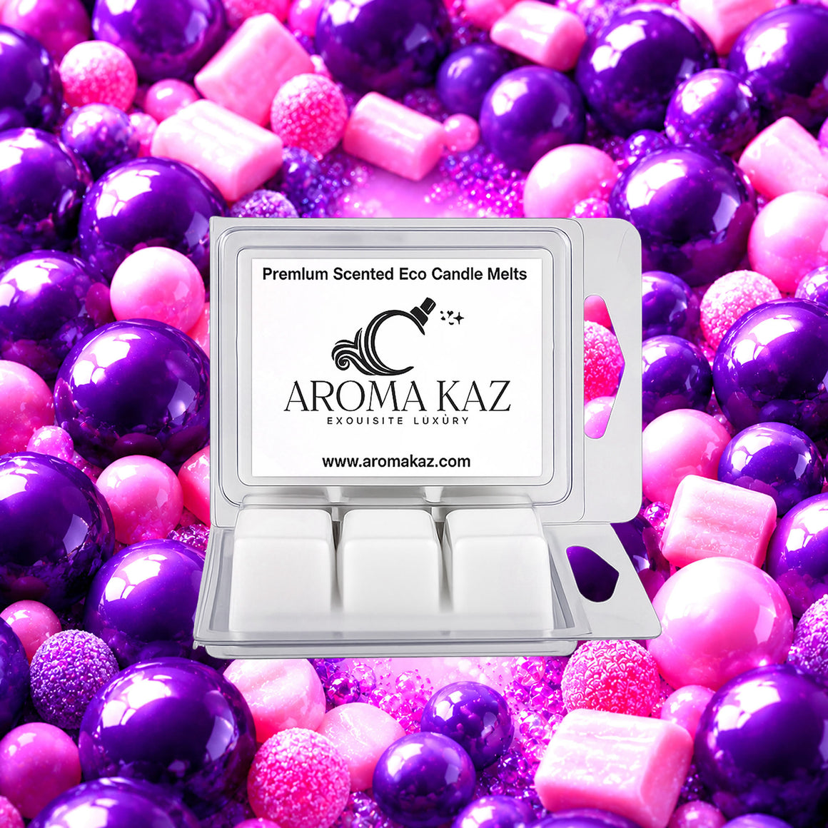 Grape Bubblegum Soy Wax Melts Clam Pack