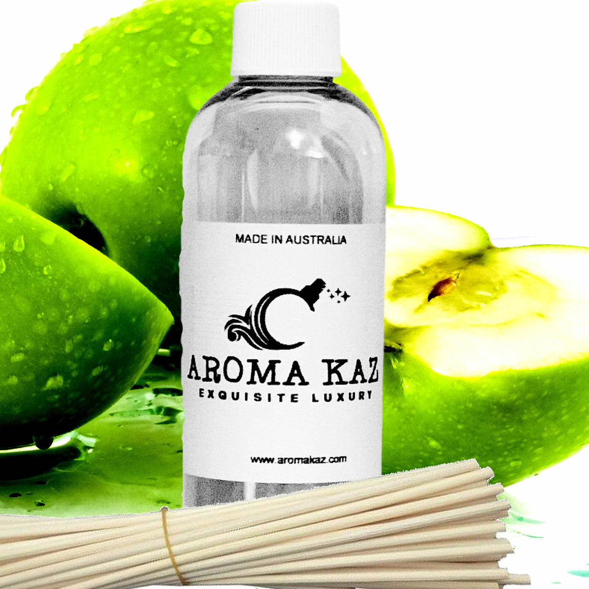 Green Apples Diffuser Fragrance Oil with Reeds – Vegan Cruelty-Free Home Aroma