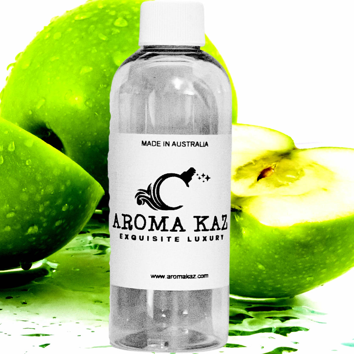 Green Apples fragrance oil for candle making, soap making and perfume blending – vegan, cruelty-free featuring crisp tart green apple notes, handmade in Australia.