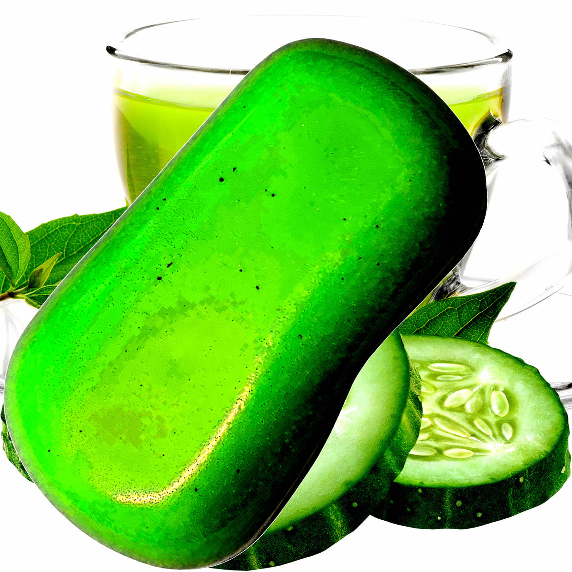 Green Tea & Cucumber Vegan Soap Bars Plant-Based Cruelty-Free Handcrafted