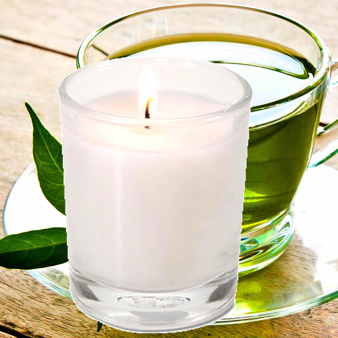 Green Tea Eco Soy Votive Candles – Clean Burn, Plant-Based, Vegan & Pet Safe