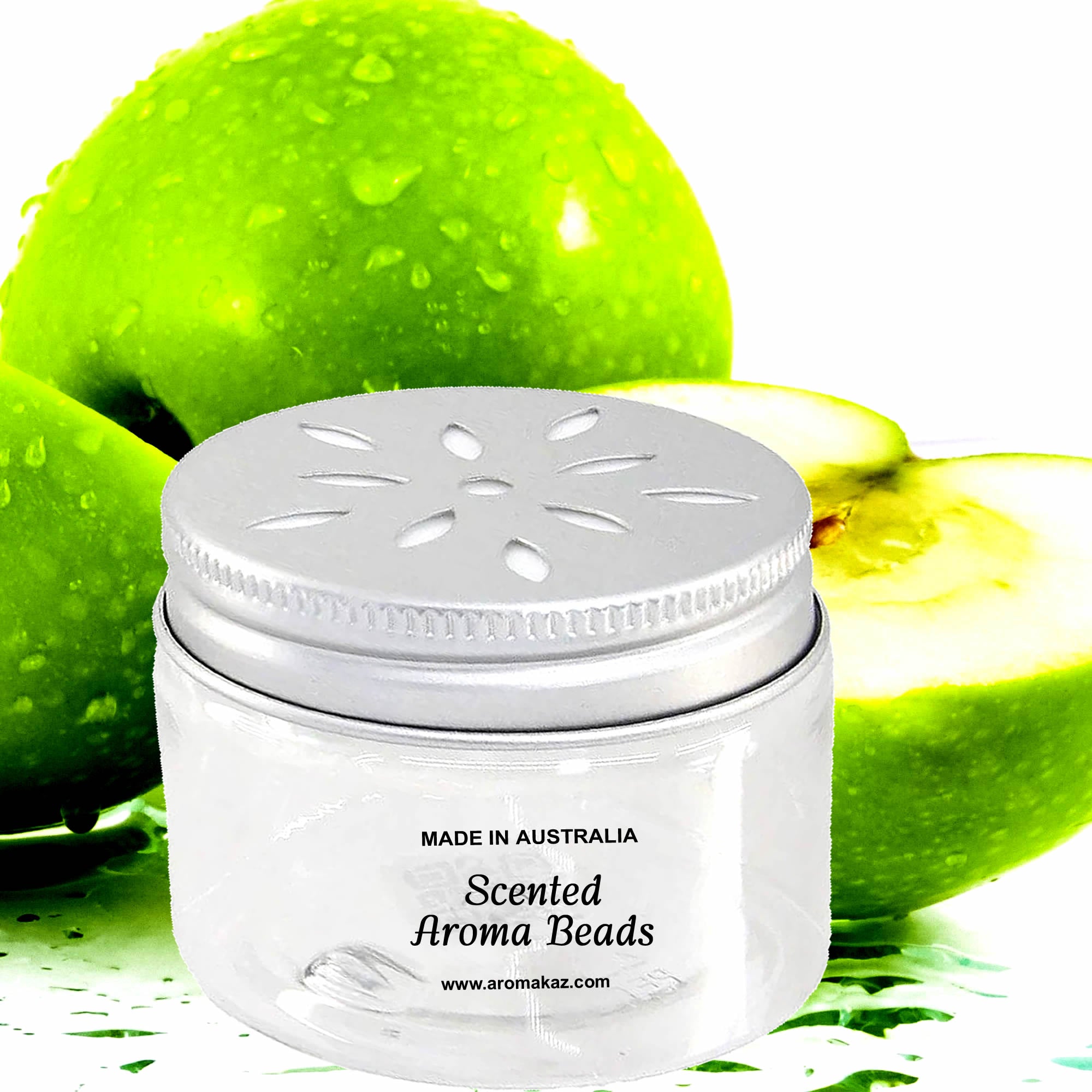 Green Apples Air Freshener Aroma Beads - Room, Car, Pantry, Pet Areas, Linen