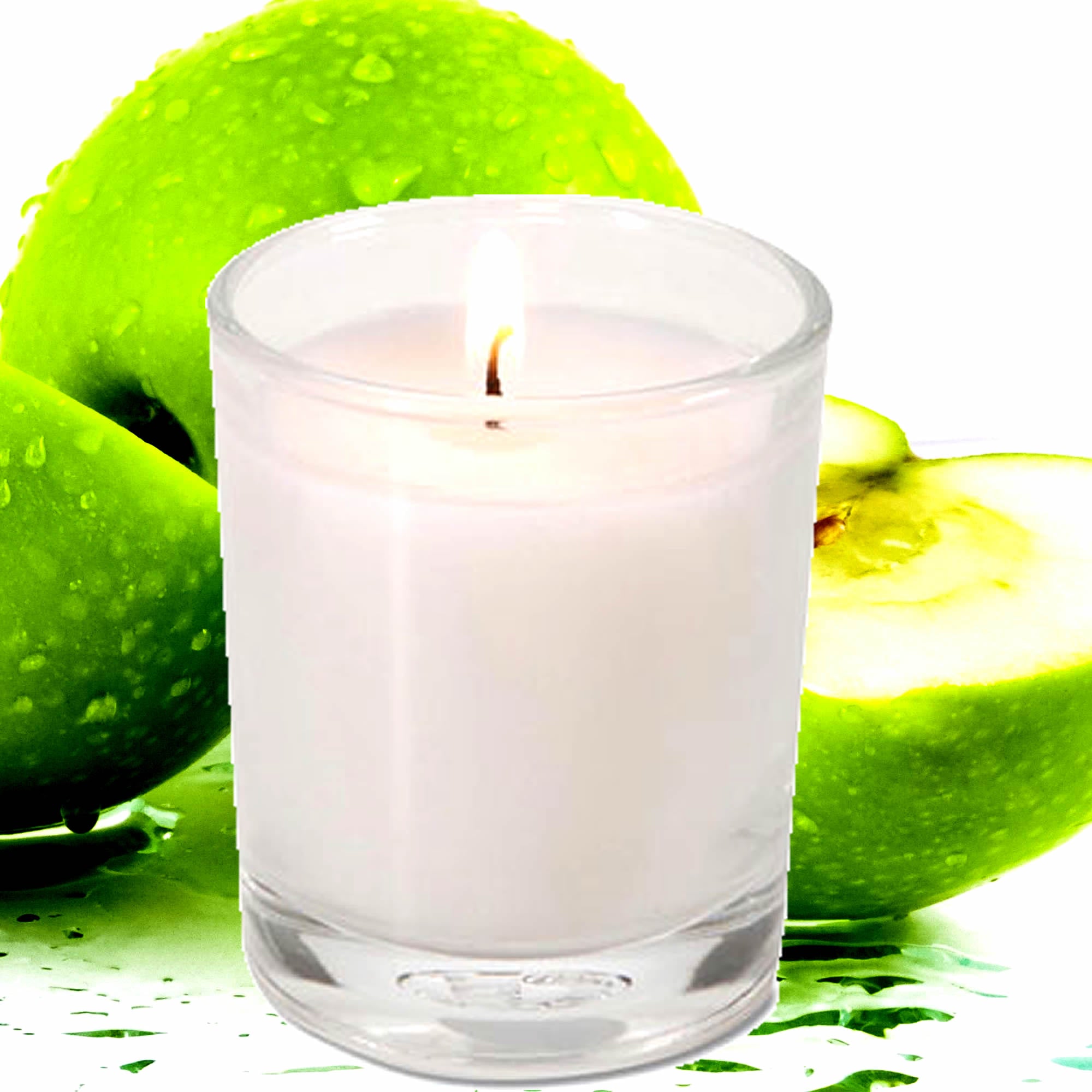 Green Apples Eco Soy Votive Candles – Clean Burn, Plant-Based, Vegan & Pet Safe