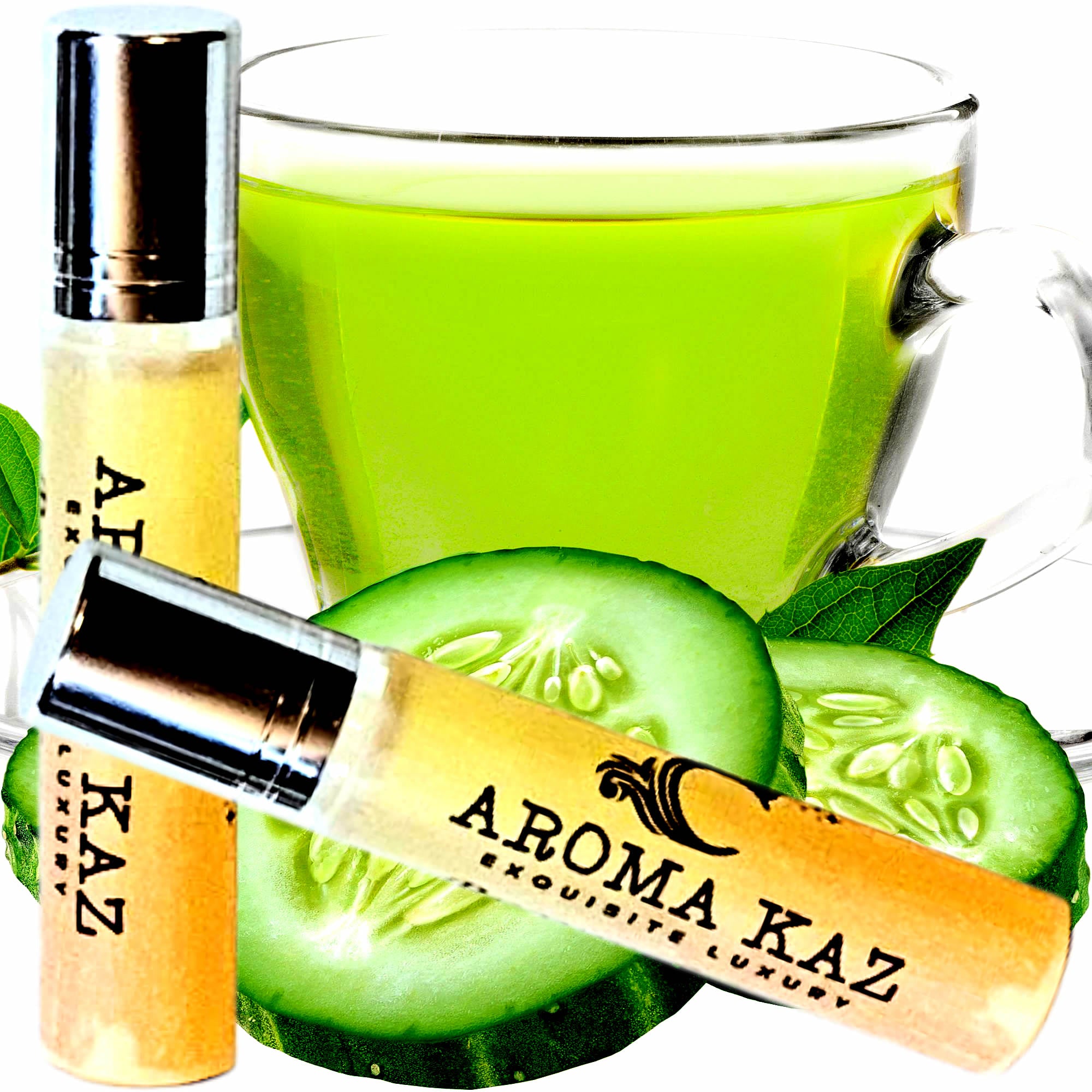Green Tea & Cucumber Roll-On Fragrance Plant-Based Vegan Cruelty Free