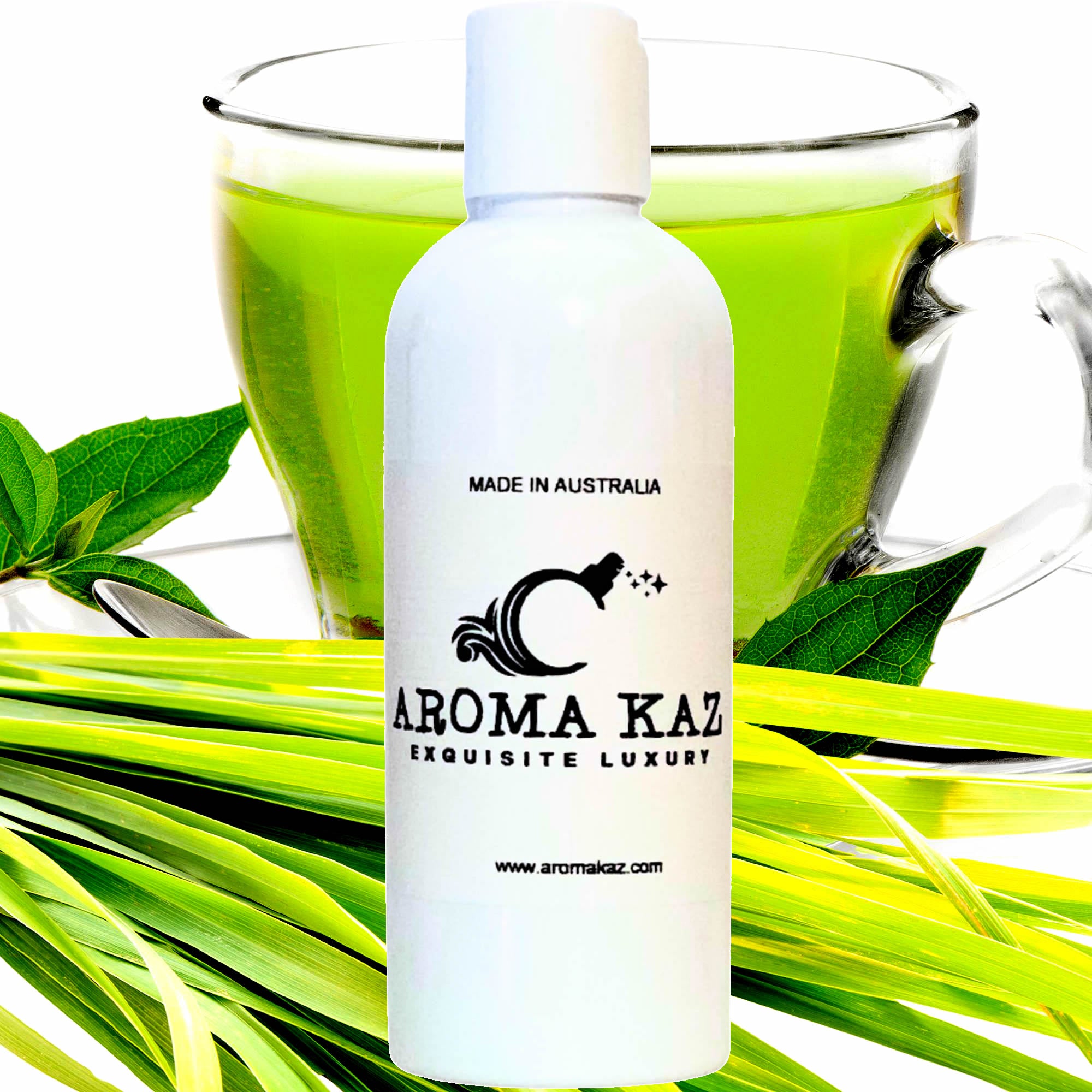 Green Tea & Lemongrass Bath/Body/Massage Oil Vegan Plant-Based Moisturiser