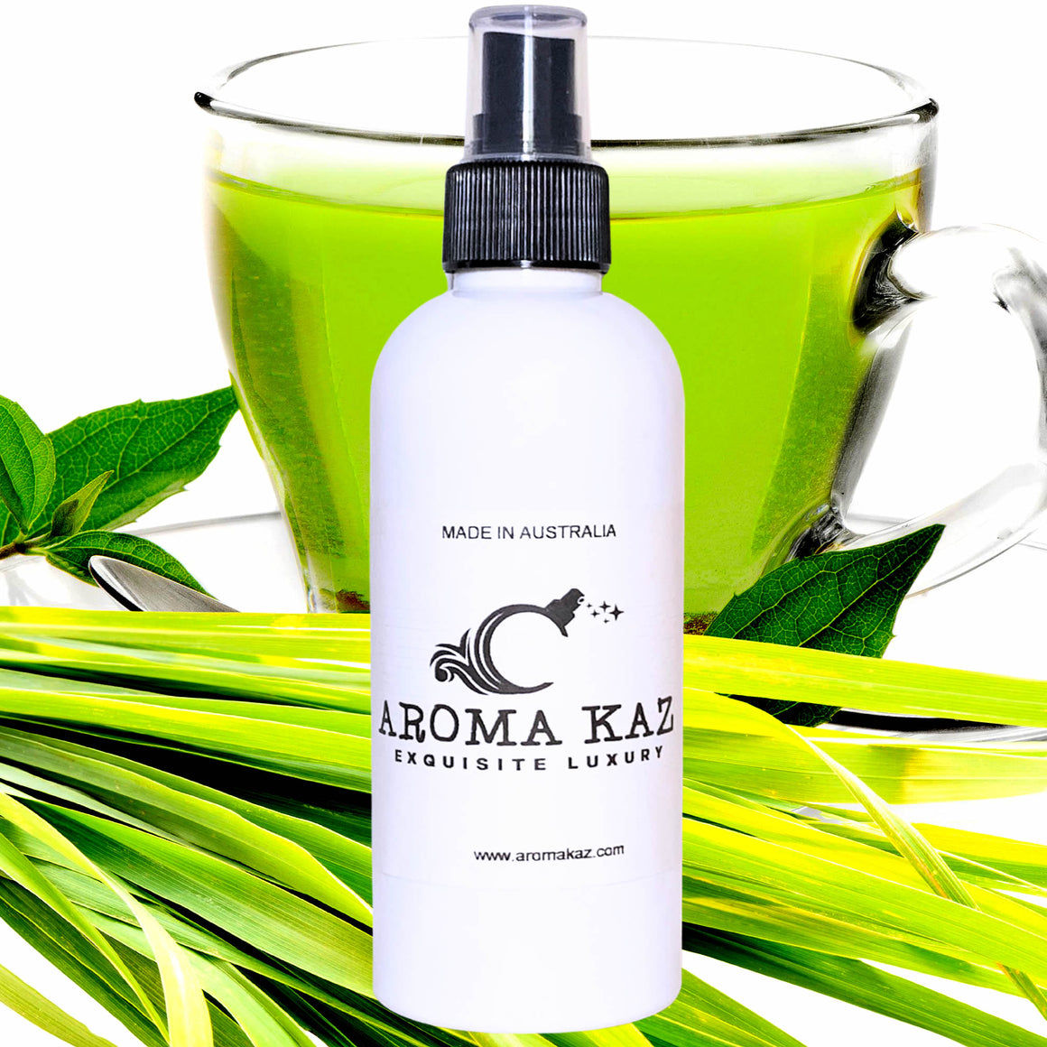 Green Tea & Lemongrass Room/Linen Spray Plant-Based Vegan Cruelty-Free Pet Safe