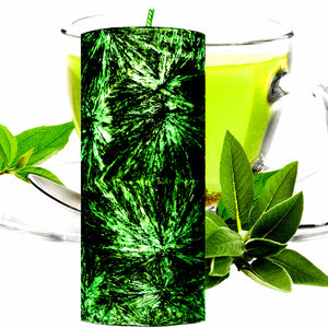 Green Tea & Wild Sage Palm Wax Pillar Candle