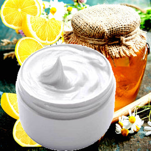 Manuka Honey & Lemon Hydrating vegan body and hand cream moisturizer. Handmade in Australia, cruelty free, long-lasting fragrance, perfect for all skin types and ideal as a gift for men or women.