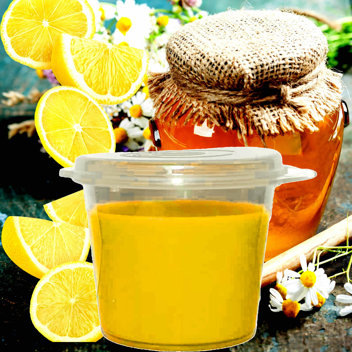 Manuka Honey & Lemon Soy Candle Melt Shot Pots – Plant-Based, Vegan, Cruelty-Free, Hand-Poured