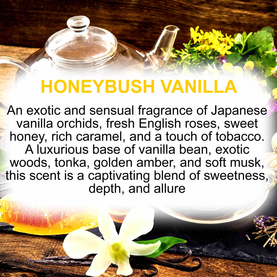 Honeybush Vanilla Soy Candle Melt Shot Pots – Plant-Based, Vegan, Cruelty-Free, Hand-Poured
