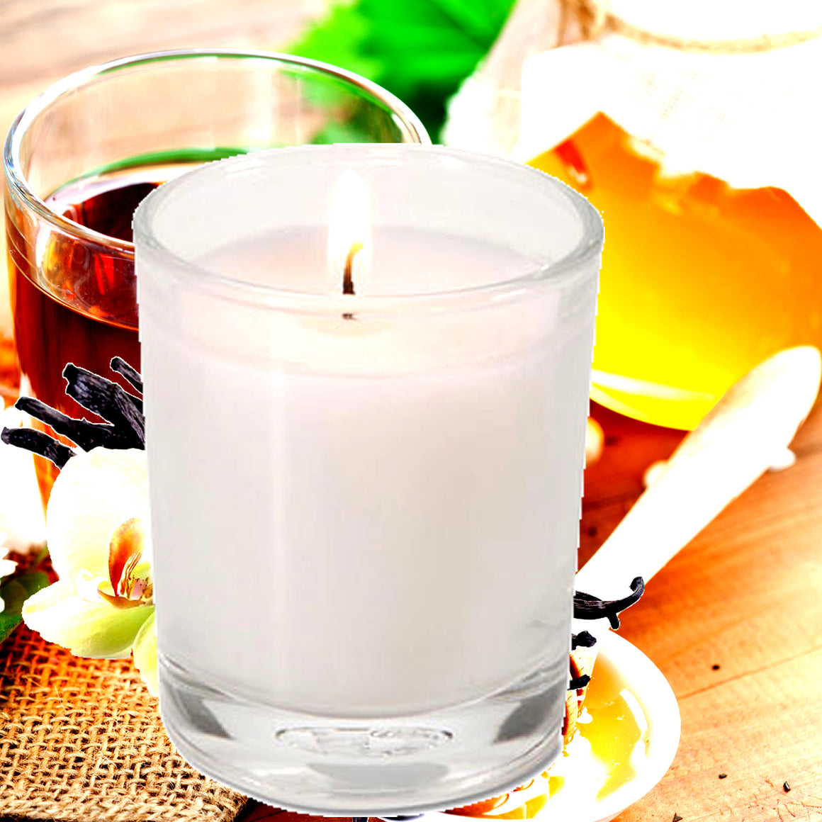 Honeybush Vanilla Eco Soy Votive Candles – Clean Burn, Plant-Based, Vegan & Pet Safe