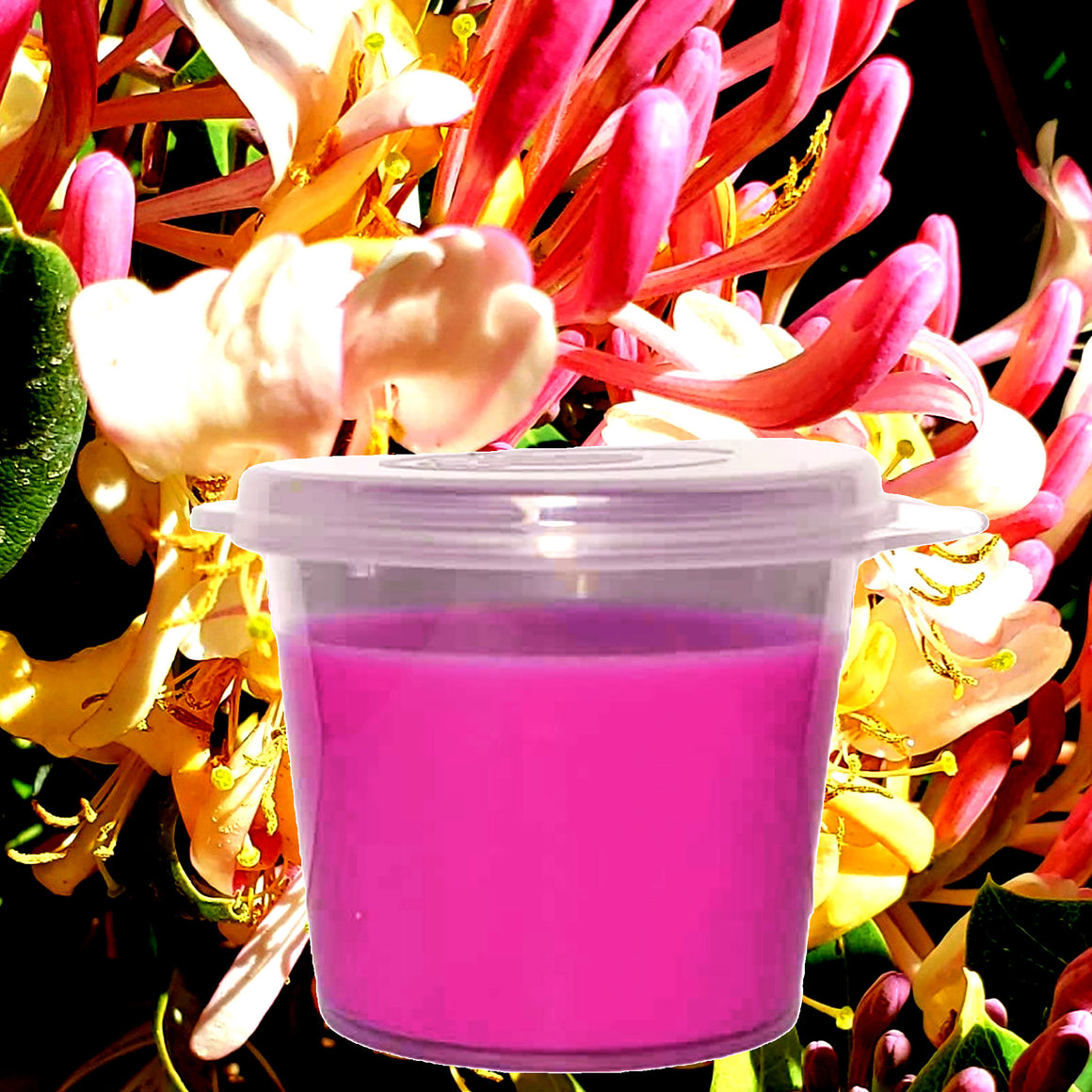 Honeysuckle Jasmine eco soy wax melts – vegan, cruelty-free featuring lush jasmine and sweet honeysuckle florals, handmade in Australia.