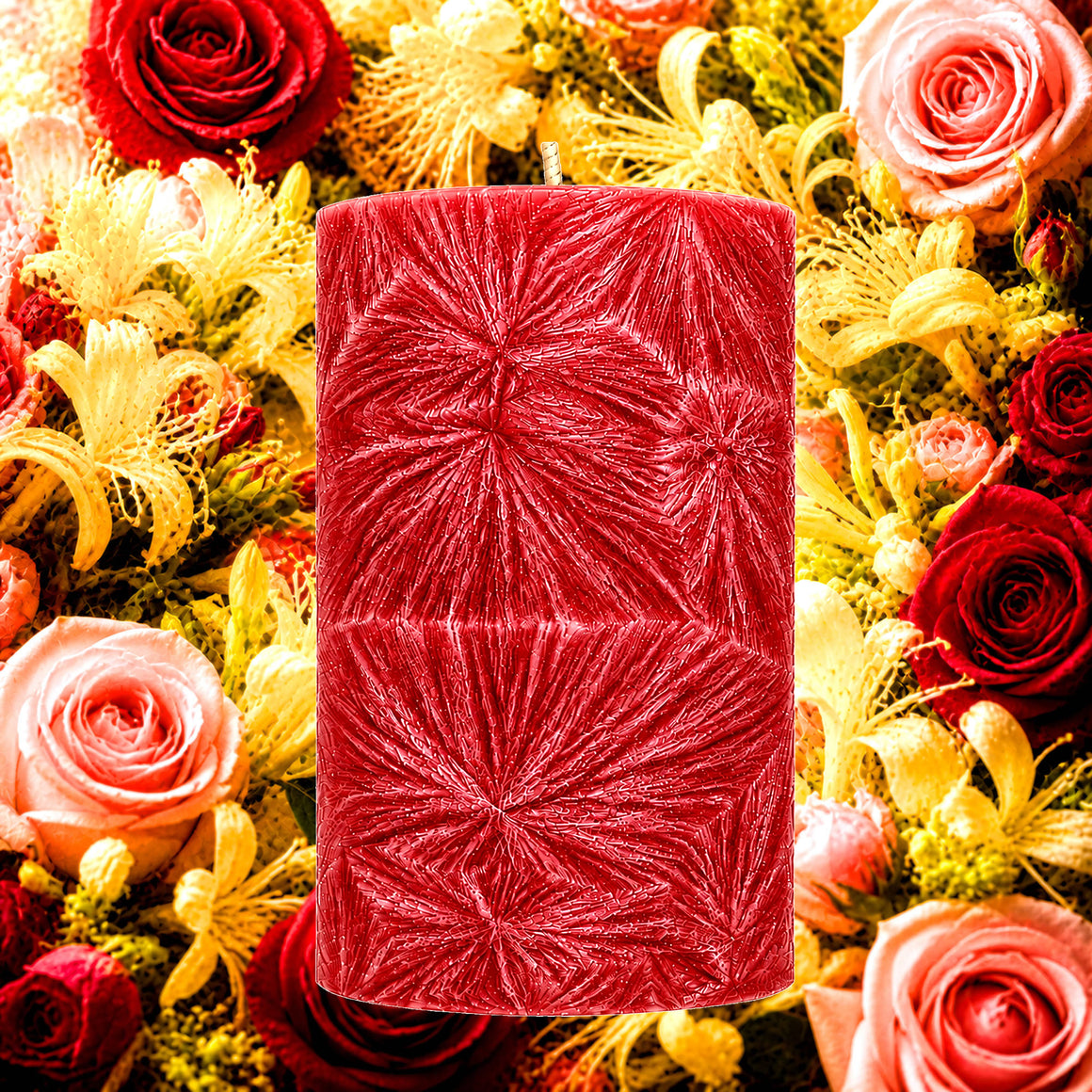 Honeysuckle Roses Pillar Candle