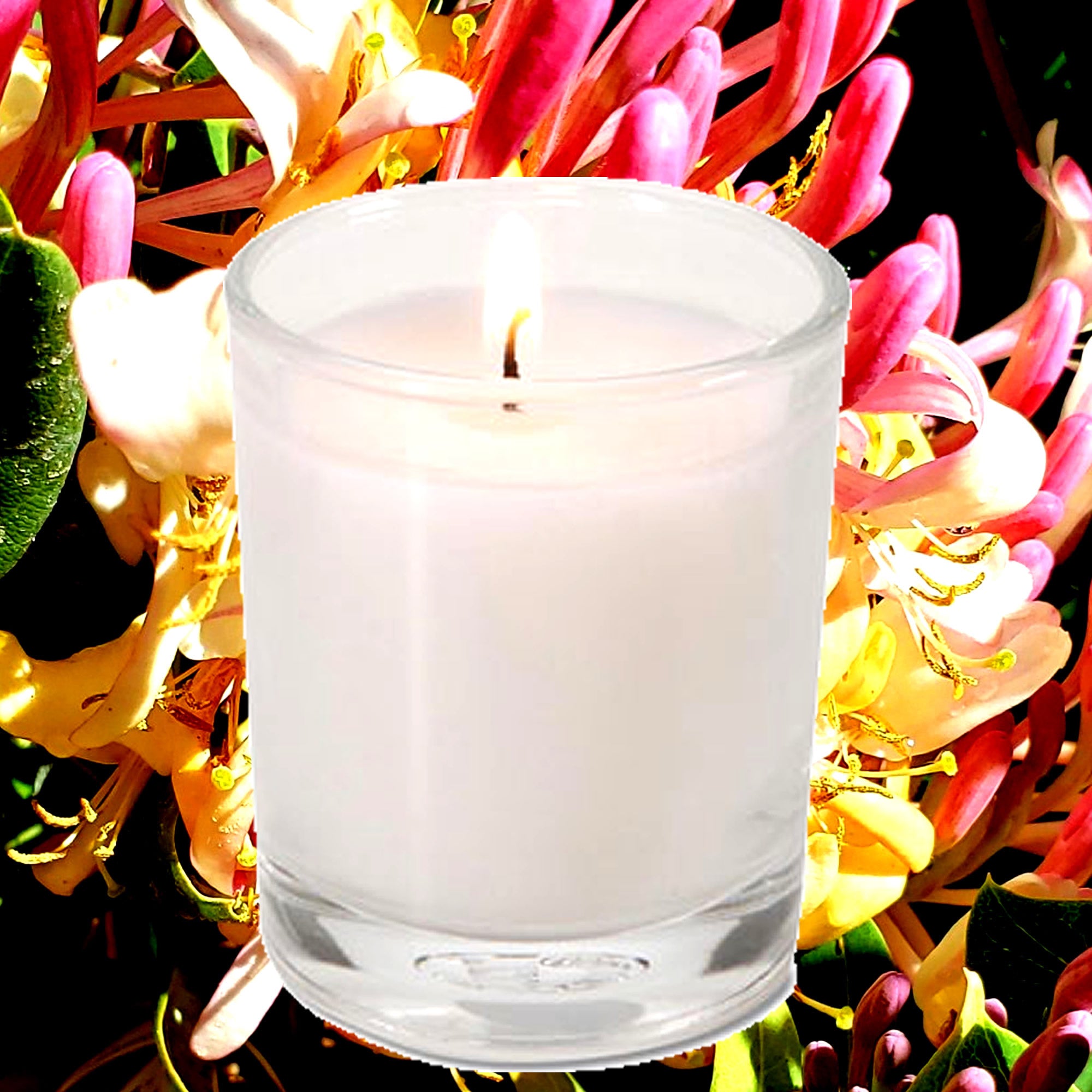 Honeysuckle Jasmine Eco Soy Votive Candles – Clean Burn, Plant-Based, Vegan & Pet Safe