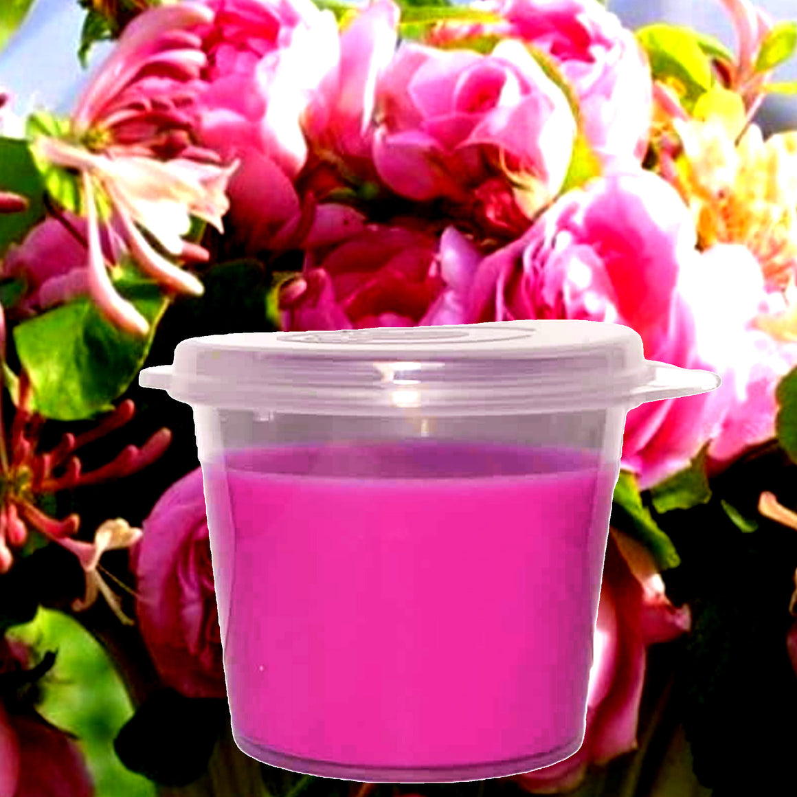 Honeysuckle Roses Soy Candle Melt Shot Pots – Plant-Based, Vegan, Cruelty-Free, Hand-Poured