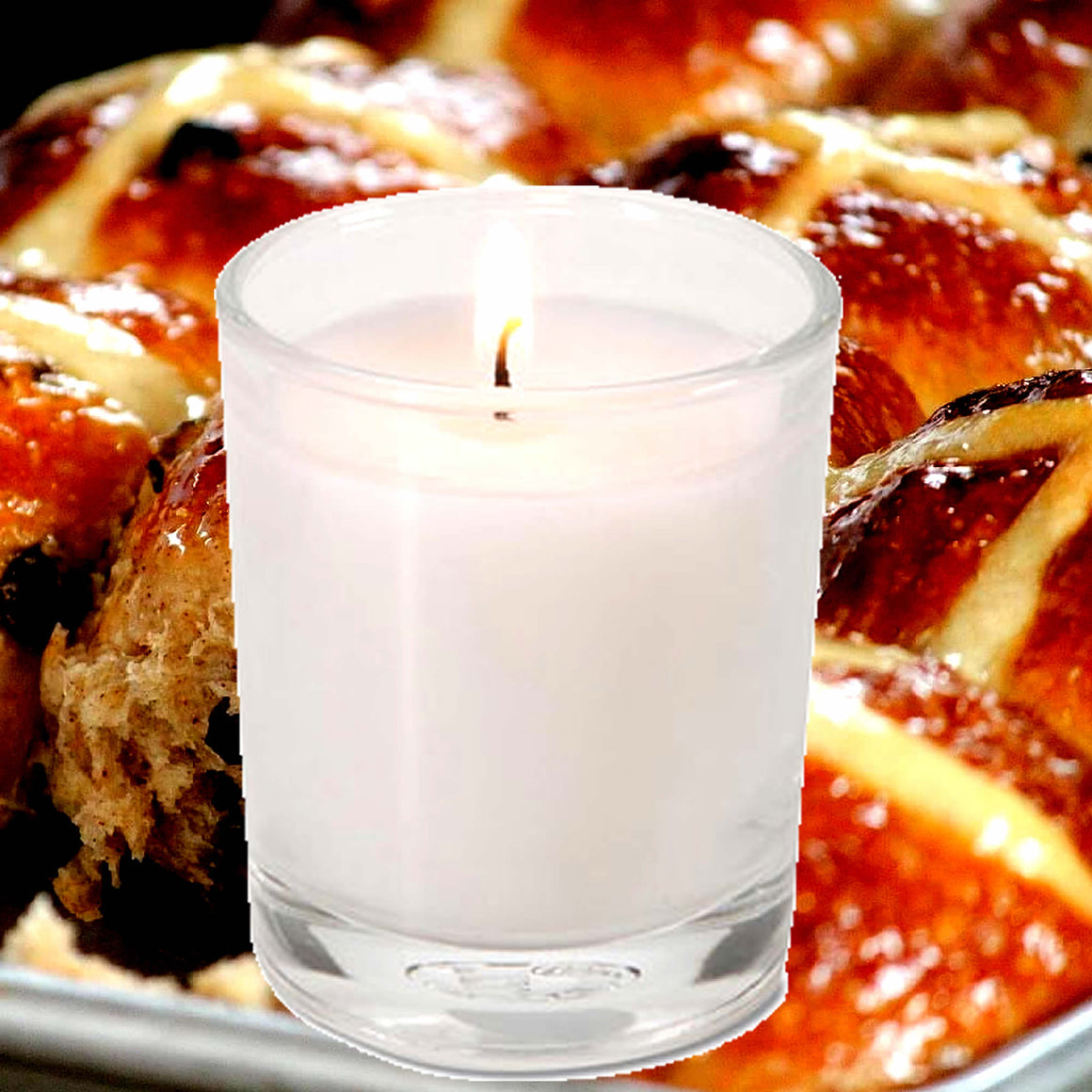 Hot Cross Buns Eco Soy Votive Candles – Clean Burn, Plant-Based, Vegan & Pet Safe