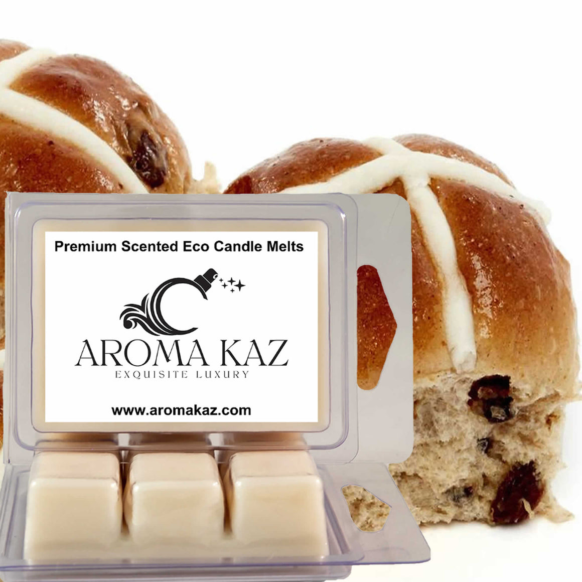 Hot Cross Buns Eco Soy Candle Wax Melts Clam Packs (Copy)