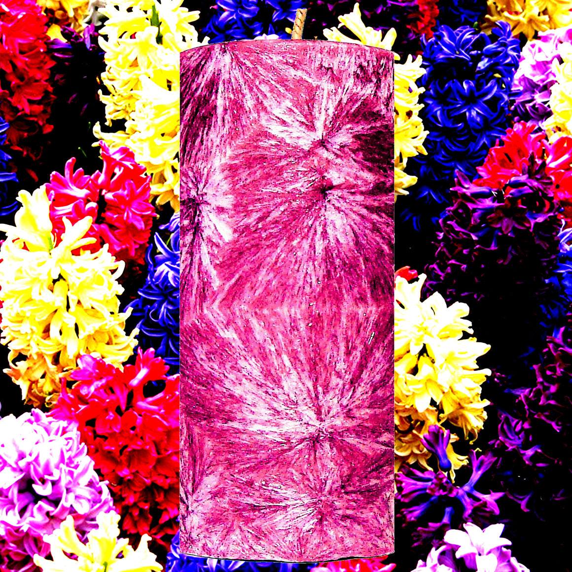 Hyacinth Pillar Candle – Plant-Based, Eco-Friendly, Vegan, Cruelty Free