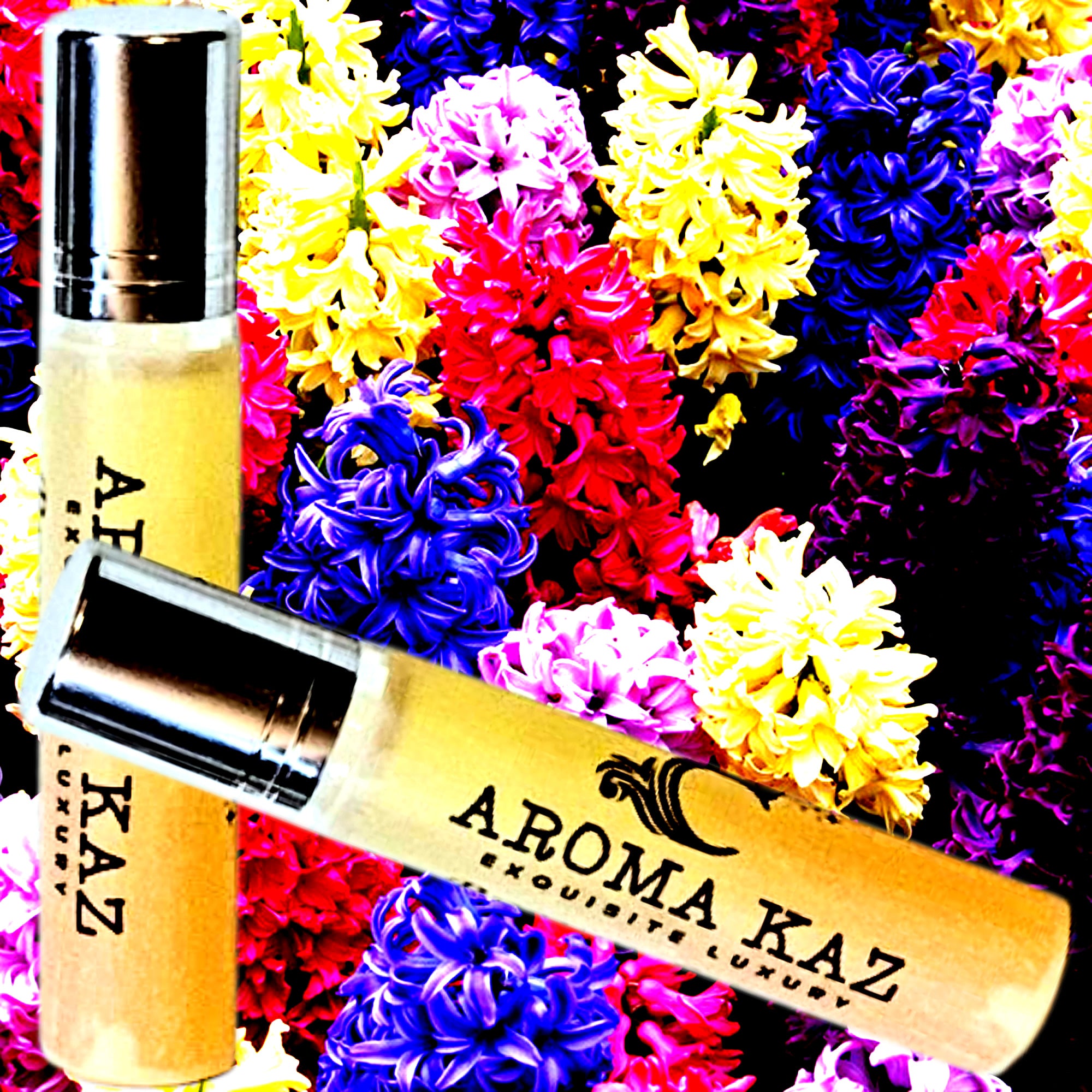 Hyacinth Fragrance Roll On – vegan, cruelty-free perfume roll on featuring fresh spring hyacinth florals, handmade in Australia.