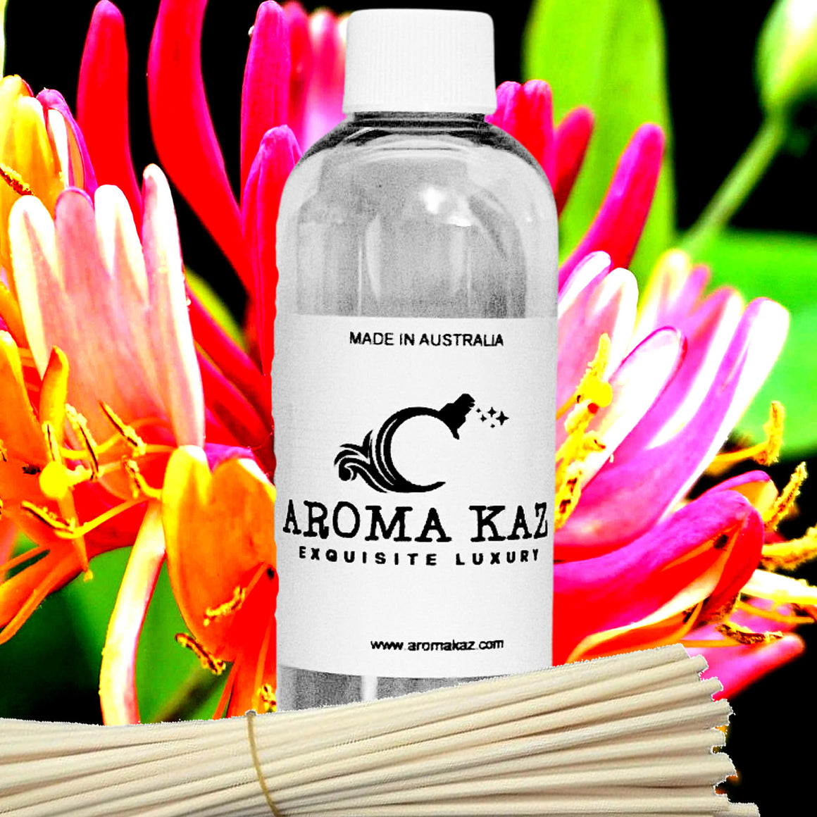 Japanese Honeysuckle Diffuser Fragrance Oil with Reeds – Vegan Cruelty-Free Home Aroma