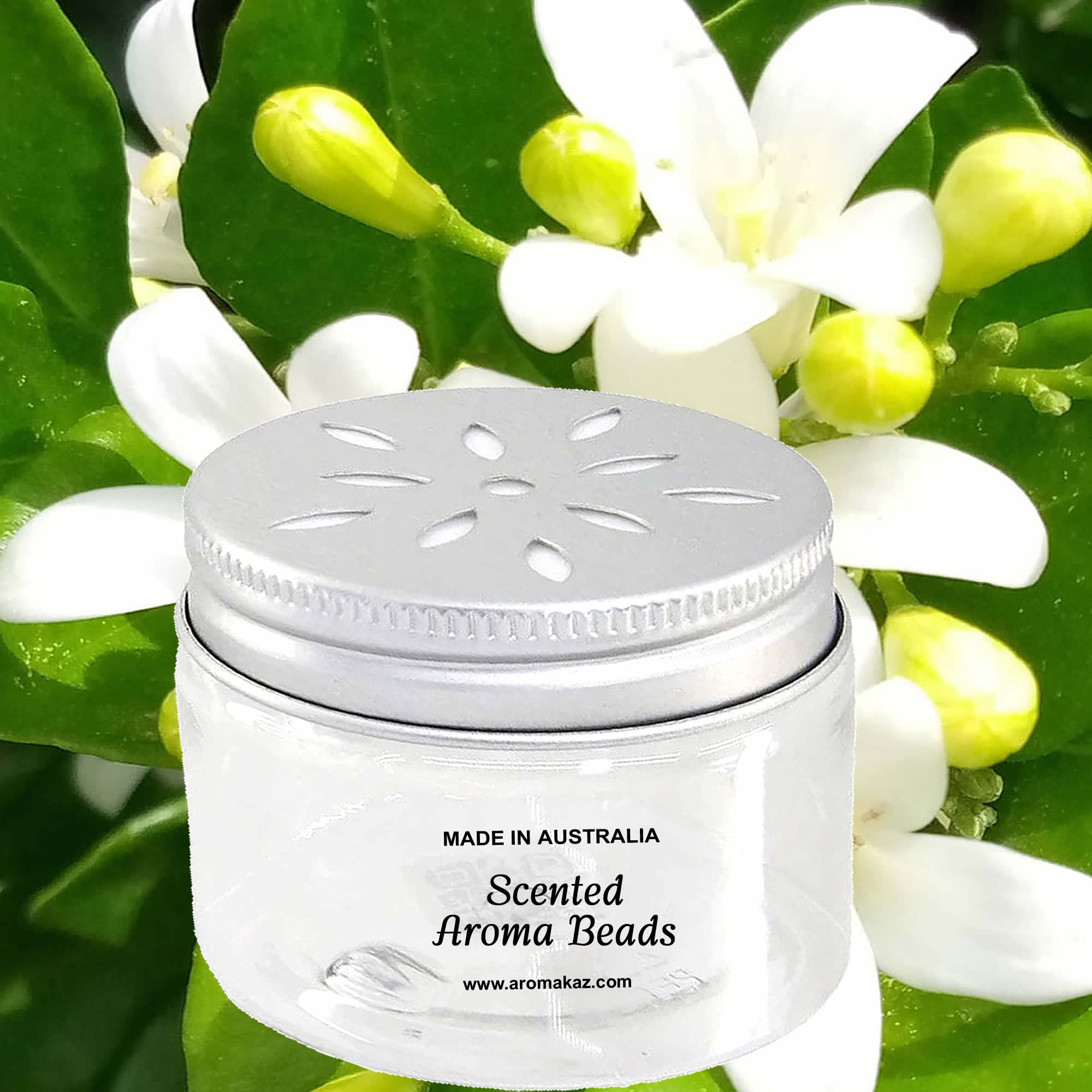 Jasmine Air Freshener Aroma Beads - Room, Car, Pantry, Pet Areas, Linen