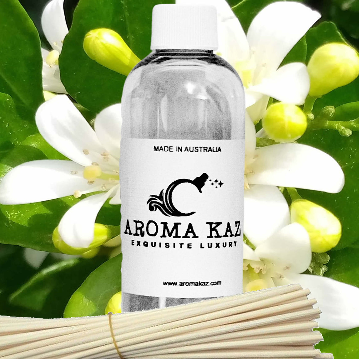 Jasmine Diffuser Fragrance Oil with Reeds – Vegan Cruelty-Free Home Aroma