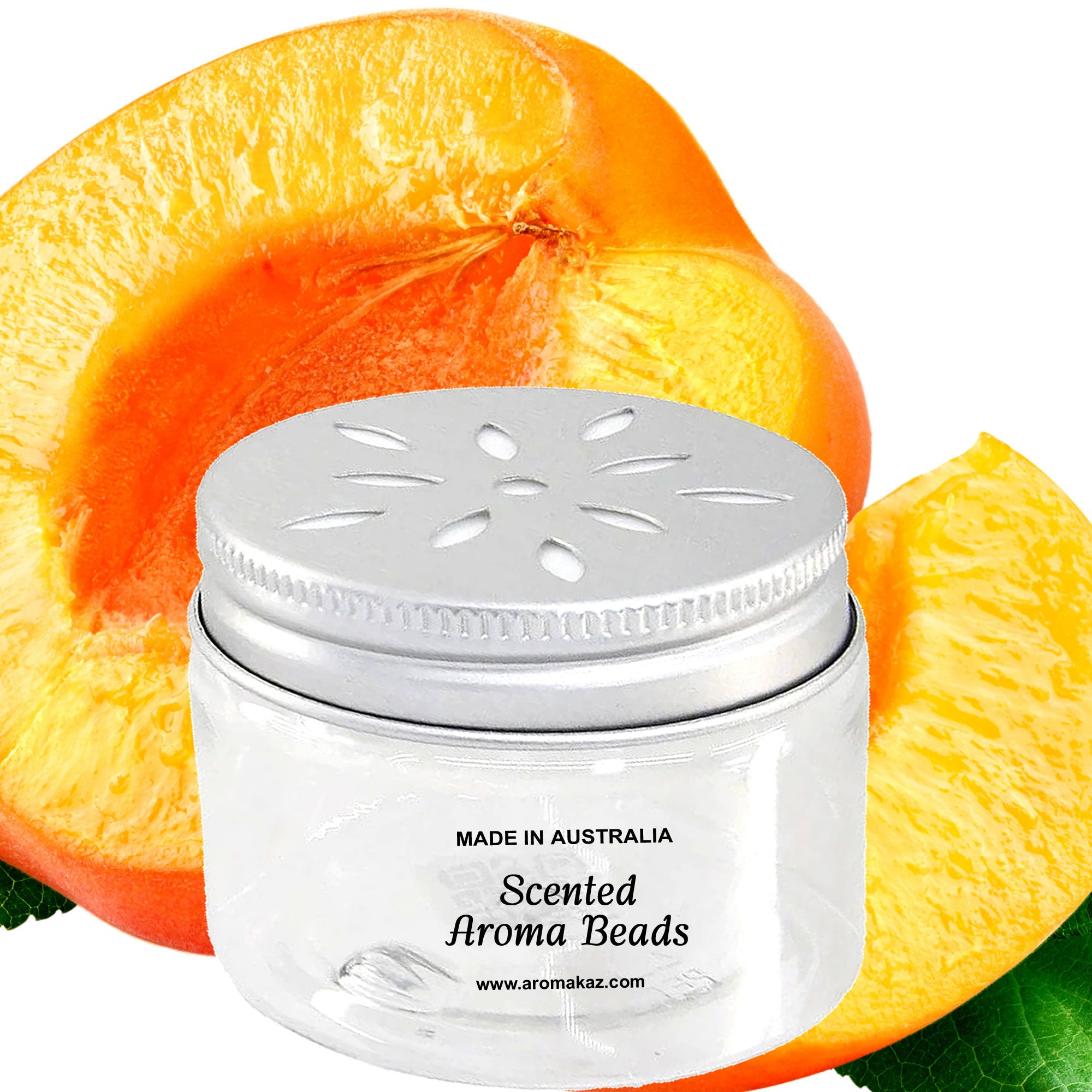 Juicy Peaches Air Freshener Aroma Beads - Room, Car, Pantry, Pet Areas, Linen