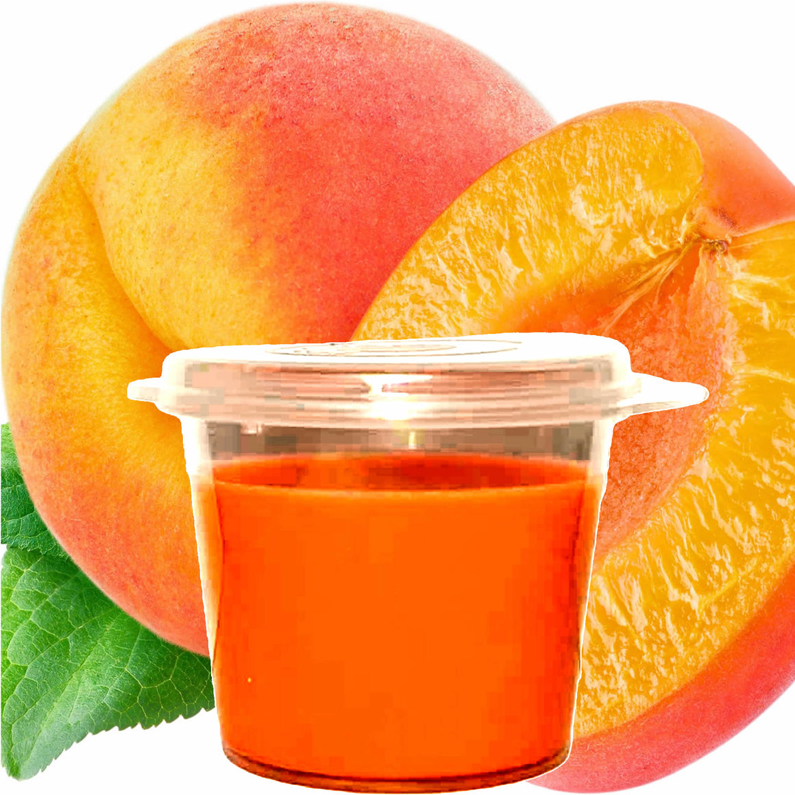 Juicy Peaches eco soy wax melts – vegan, cruelty-free featuring ripe juicy peach sweetness, handmade in Australia.