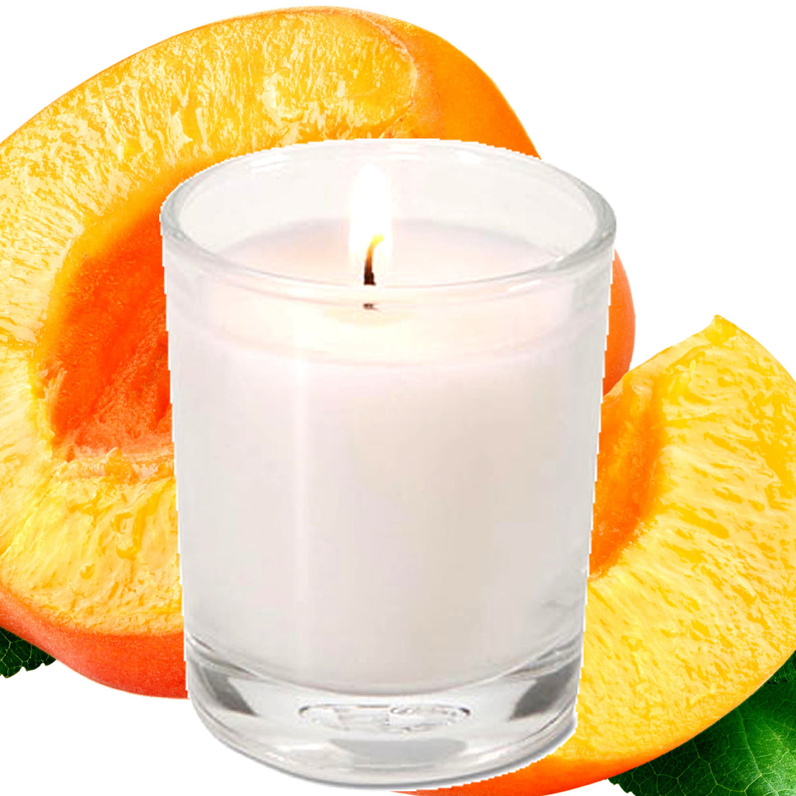 Juicy Peaches Eco Soy Votive Candles – Clean Burn, Plant-Based, Vegan & Pet Safe