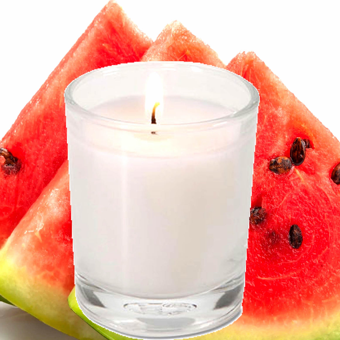 Juicy Watermelon Eco Soy Votive Candles – Clean Burn, Plant-Based, Vegan & Pet Safe