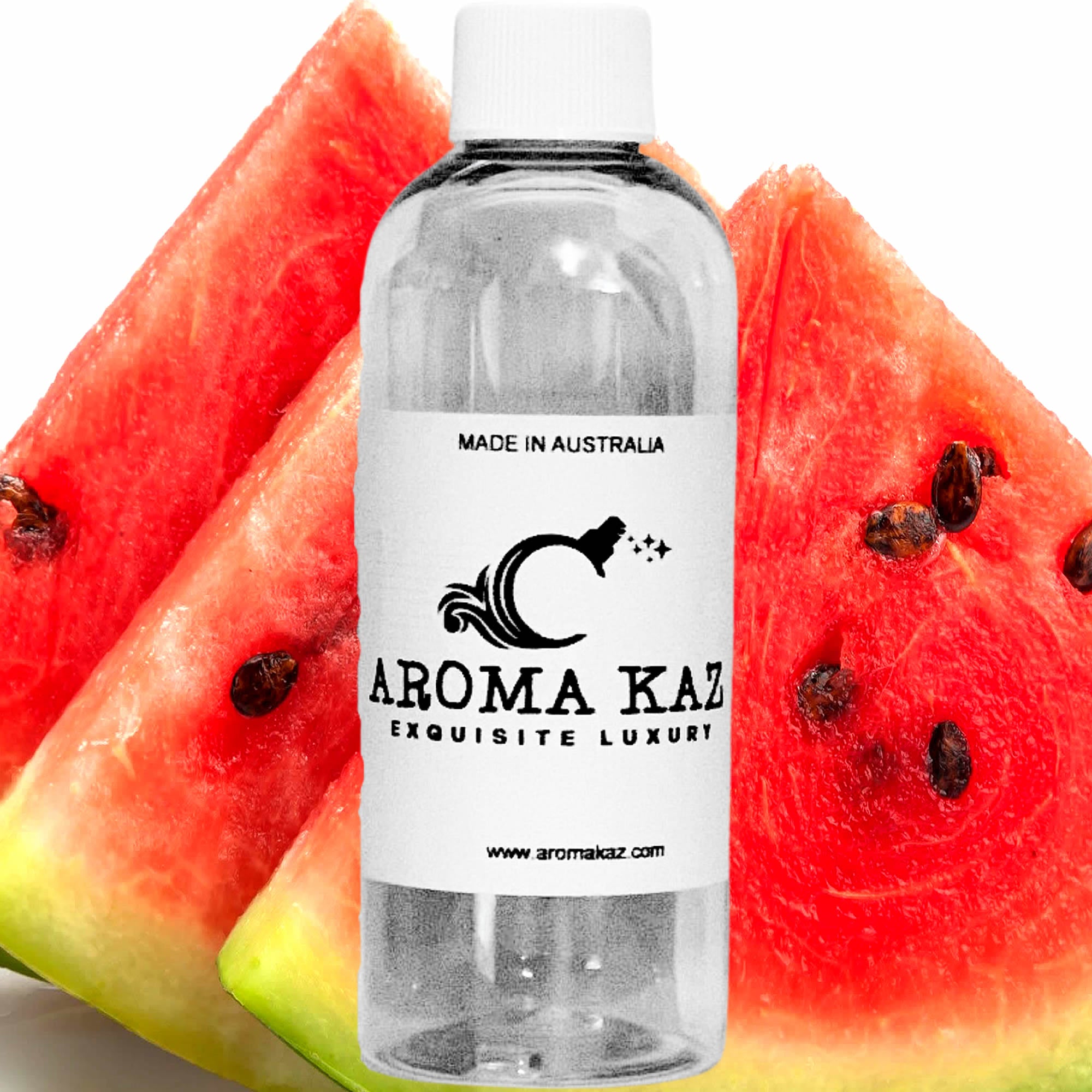 Juicy Watermelon fragrance oil for candle making, soap making and perfume blending – vegan, cruelty-free featuring summer fresh juicy watermelon aroma, handmade in Australia.