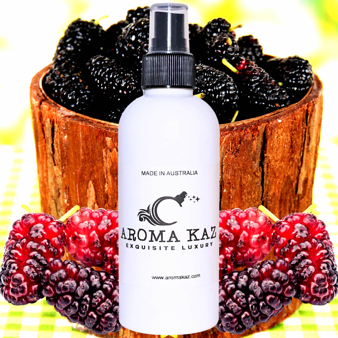 Juicy Mulberries Car Air Freshener Spray – Plant-Based, Vegan, Cruelty-Free & Pet Safe