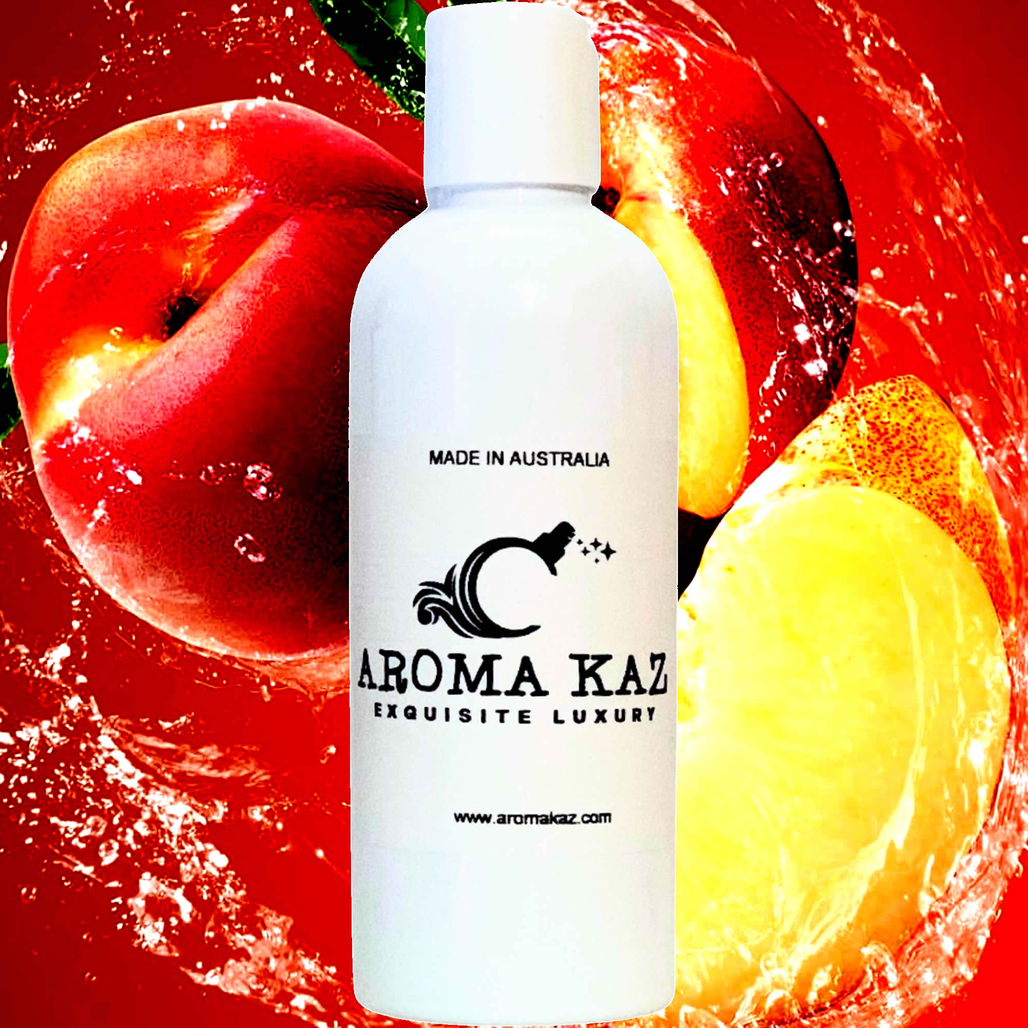 Juicy Peaches Bath/Body/Massage Oil Vegan Plant-Based Moisturiser