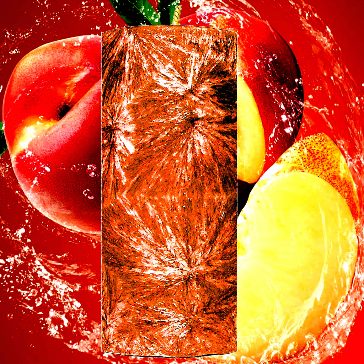 Juicy Peaches Pillar Candle – Plant-Based, Eco-Friendly, Vegan, Cruelty Free