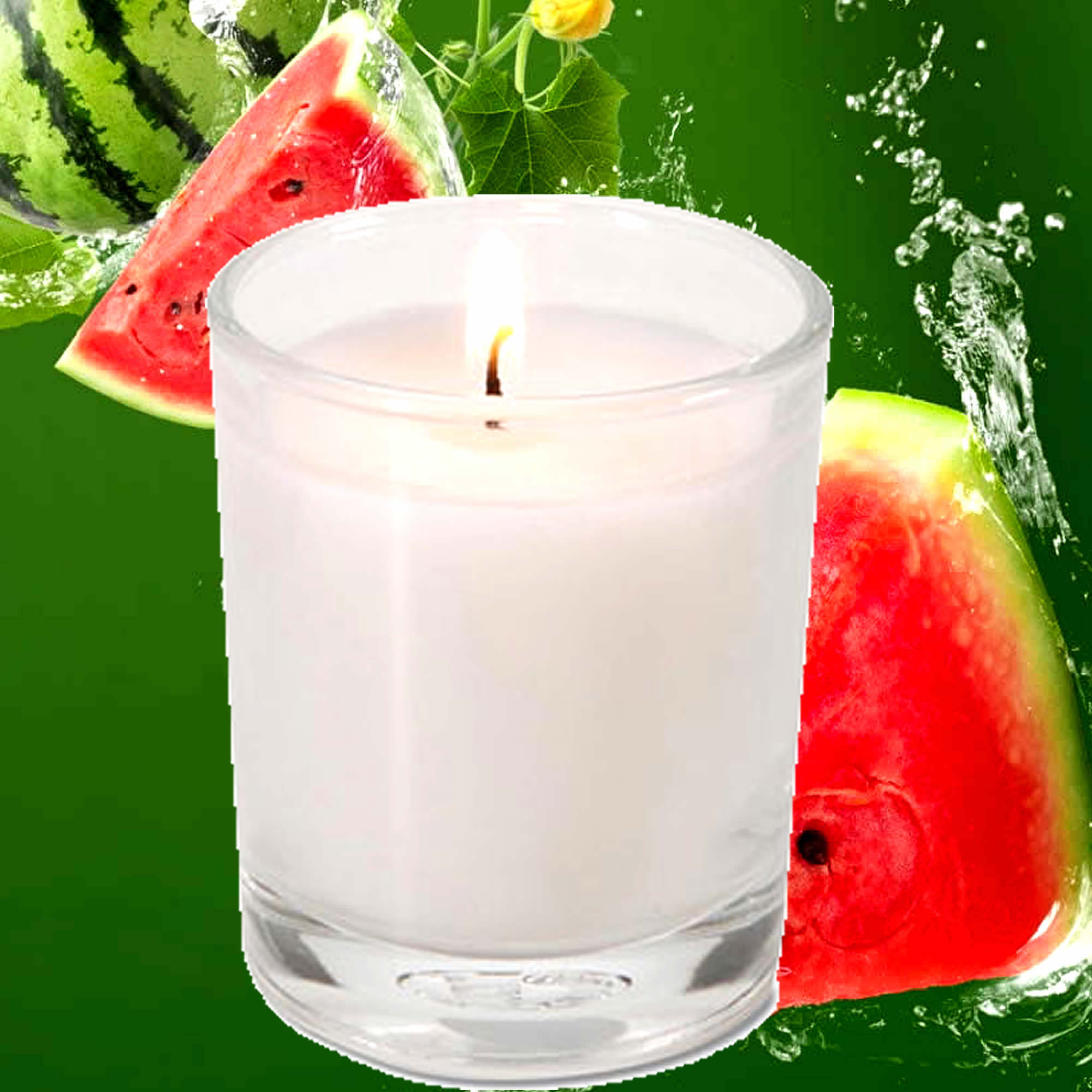Juicy Watermelon Eco Soy Votive Candles – Clean Burn, Plant-Based, Vegan & Pet Safe